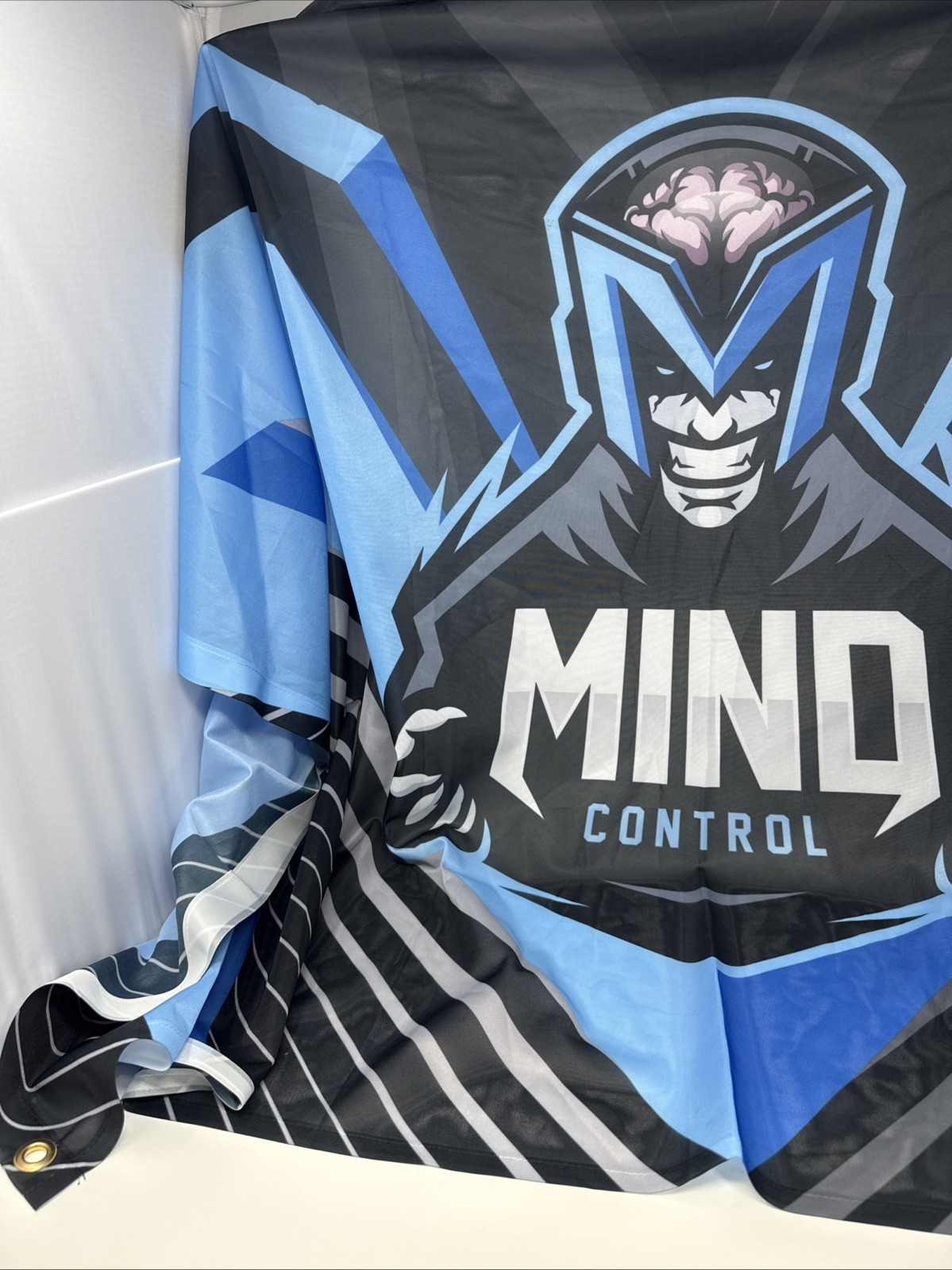 Mind Control Gaming Logo Flag Blue Black Esports Banner 3×5 Ft See Pics!
