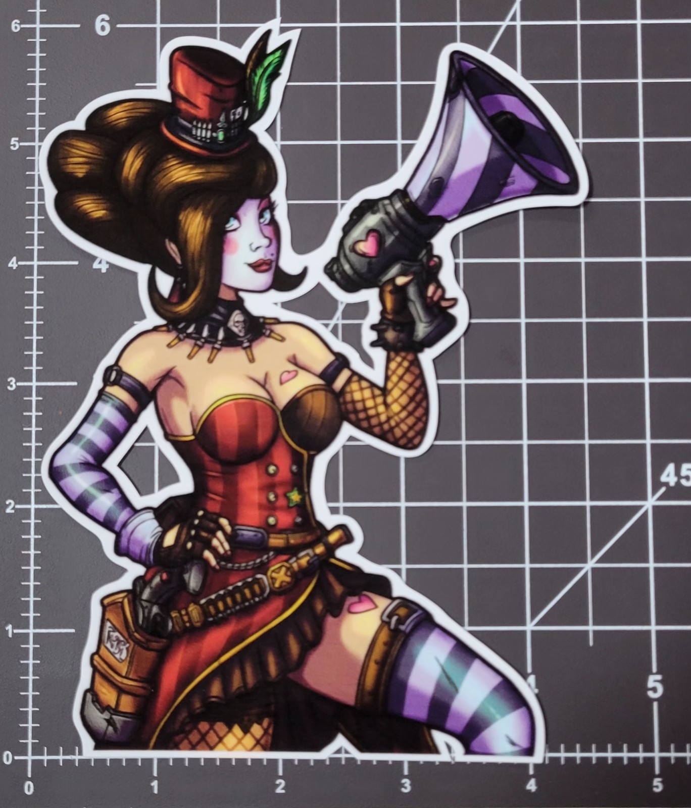 Borderlands Moxxi V1 Sticker 6″