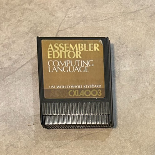 Atari Assembly Editor Cartridge for Atari 400 800 XE Computer