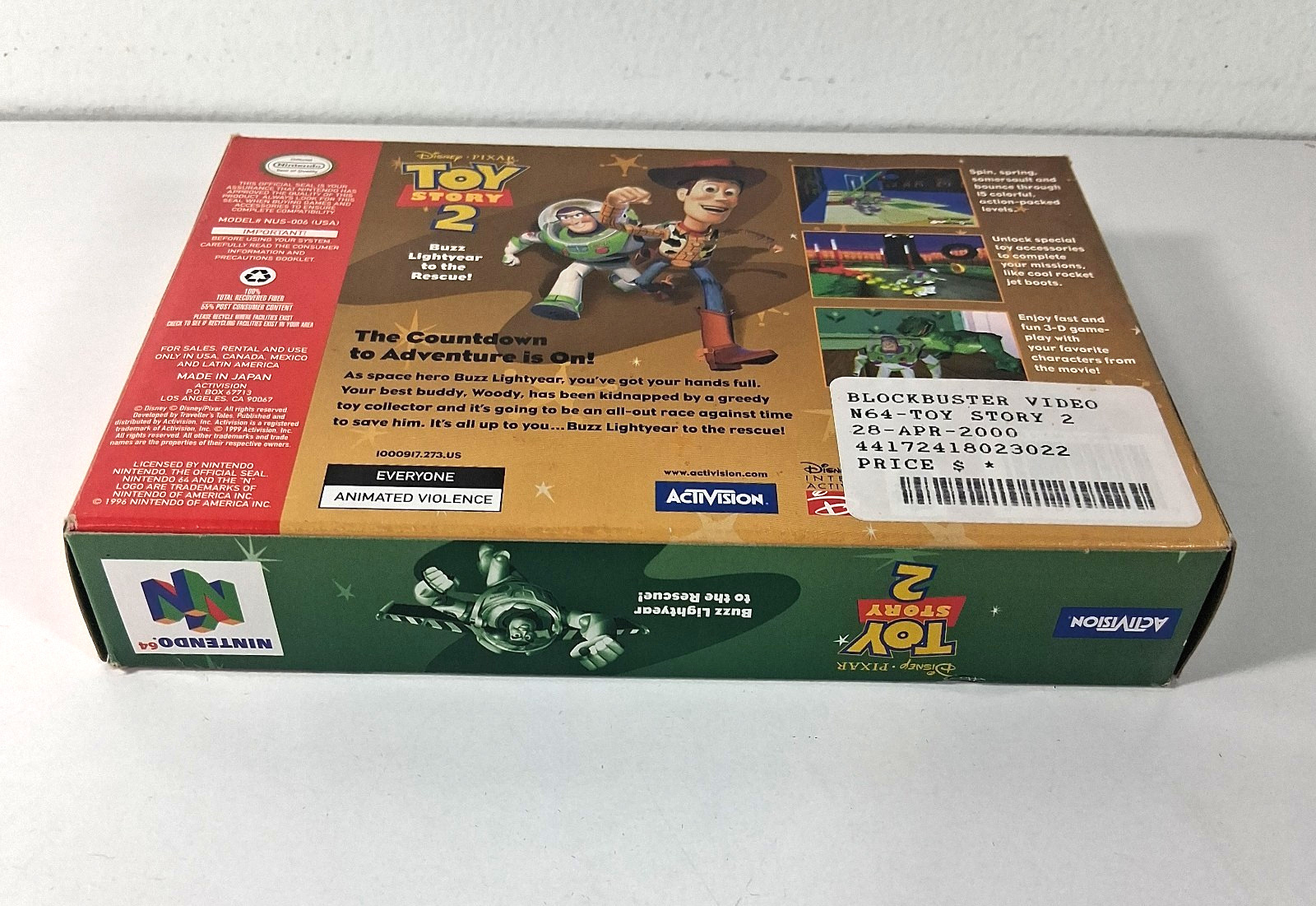 Toy Story 2 N64 Nintendo 64 Complete CIB