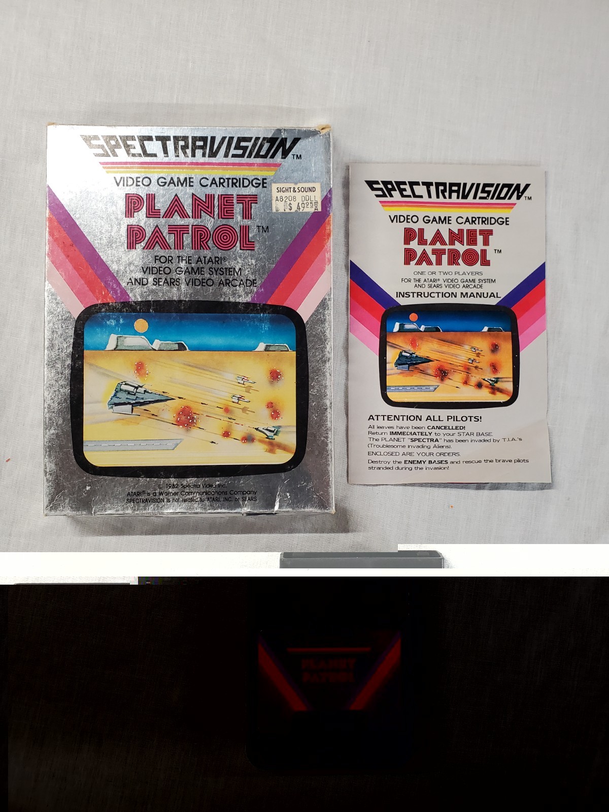 Planet Patrol Atari 2600 Spectravision 1982 Complete In Box CIB Tested (B035)