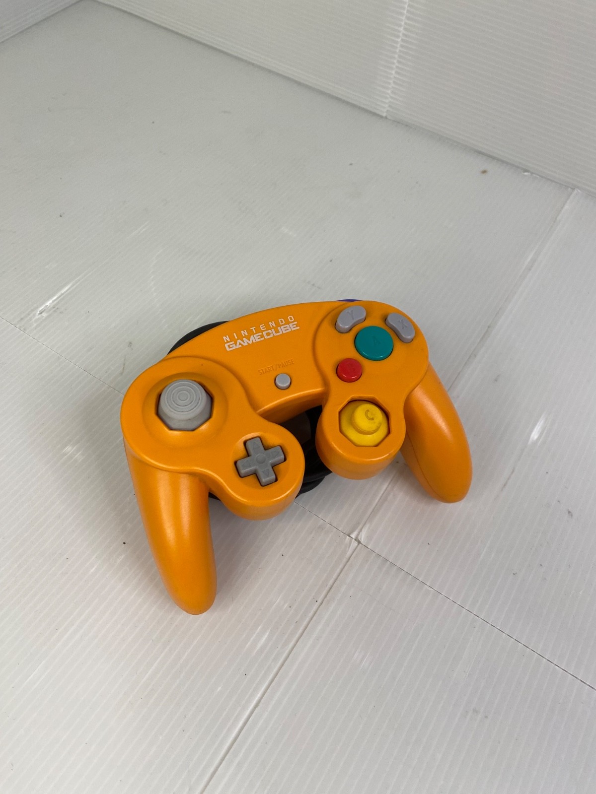 Original Nintendo GameCube Spice Orange Controller TIGHT JOYSTICKS TESTED US