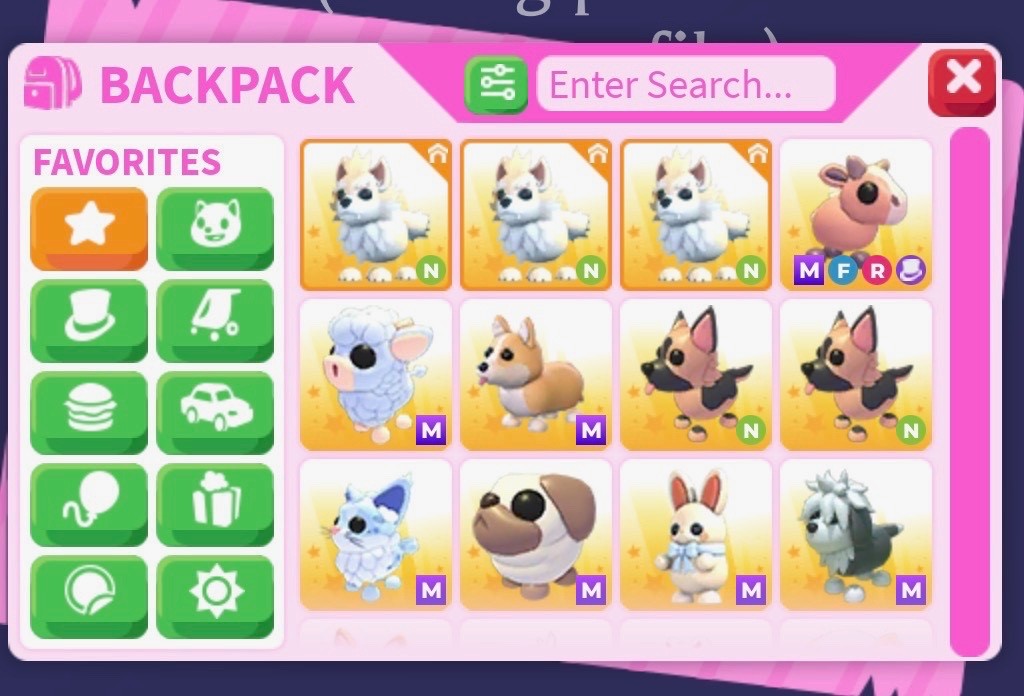 adopt me inventory for sale