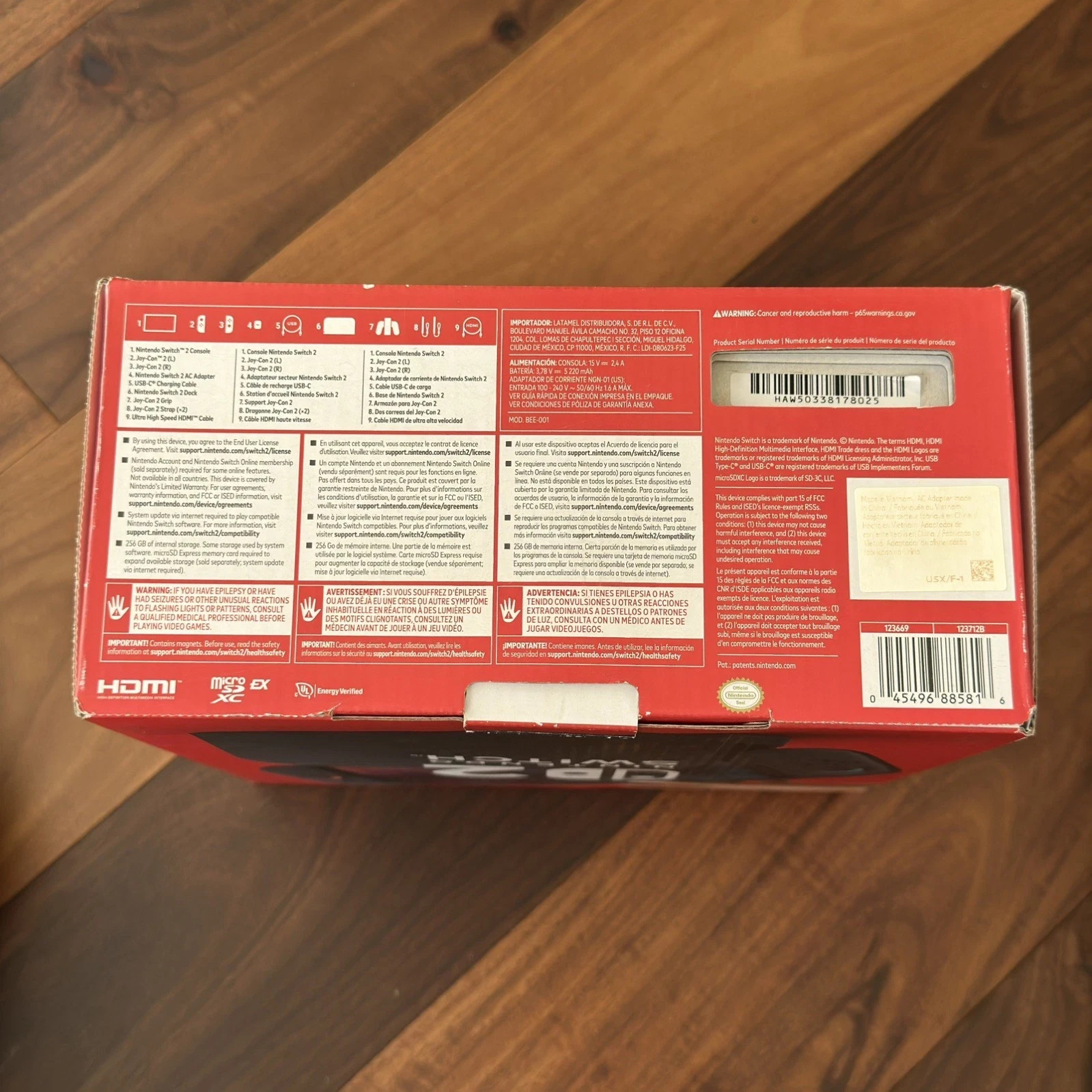Nintendo Switch 2 Console Box Only, (NO CONSOLE)