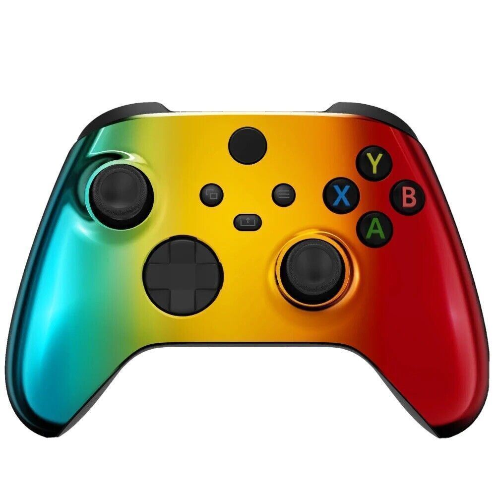 Multi Color Chrome Faceplate Shell Case For Xbox Series X S Controller New Mod
