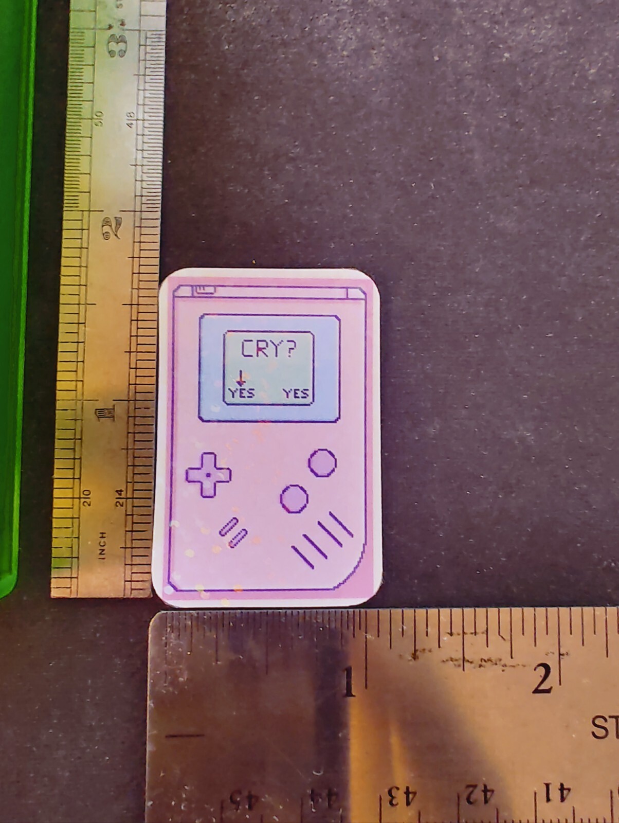 Retro Gameboy Aesthetic Nostalgia Sticker Holographic Water Proof