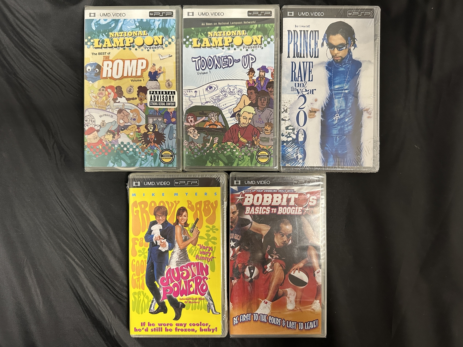 Lot Of 5 UMD National Lampoon Austin Powers Bobbit’s For PSP