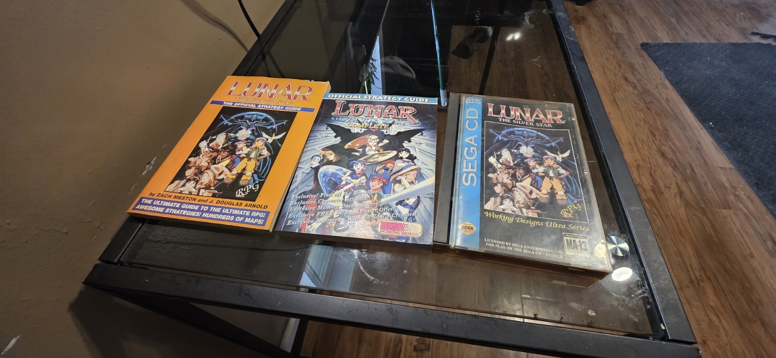 Lunar The Silver Star Cib With 2 Official Strategy Guides For Sega Cd Cib