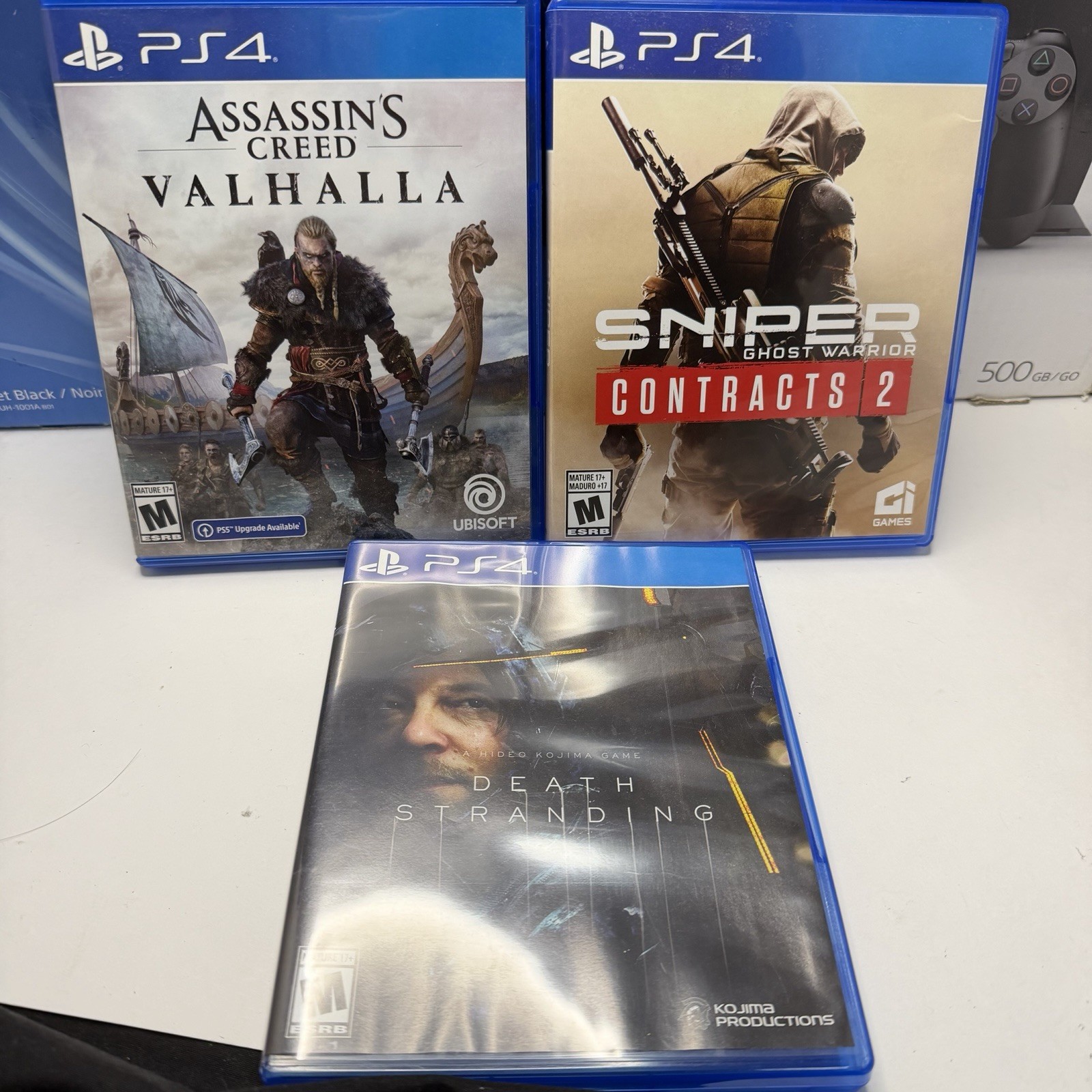 Sony PlayStation 4 PS4 500GB Controllers Games Charging Dock Box Complete Lot