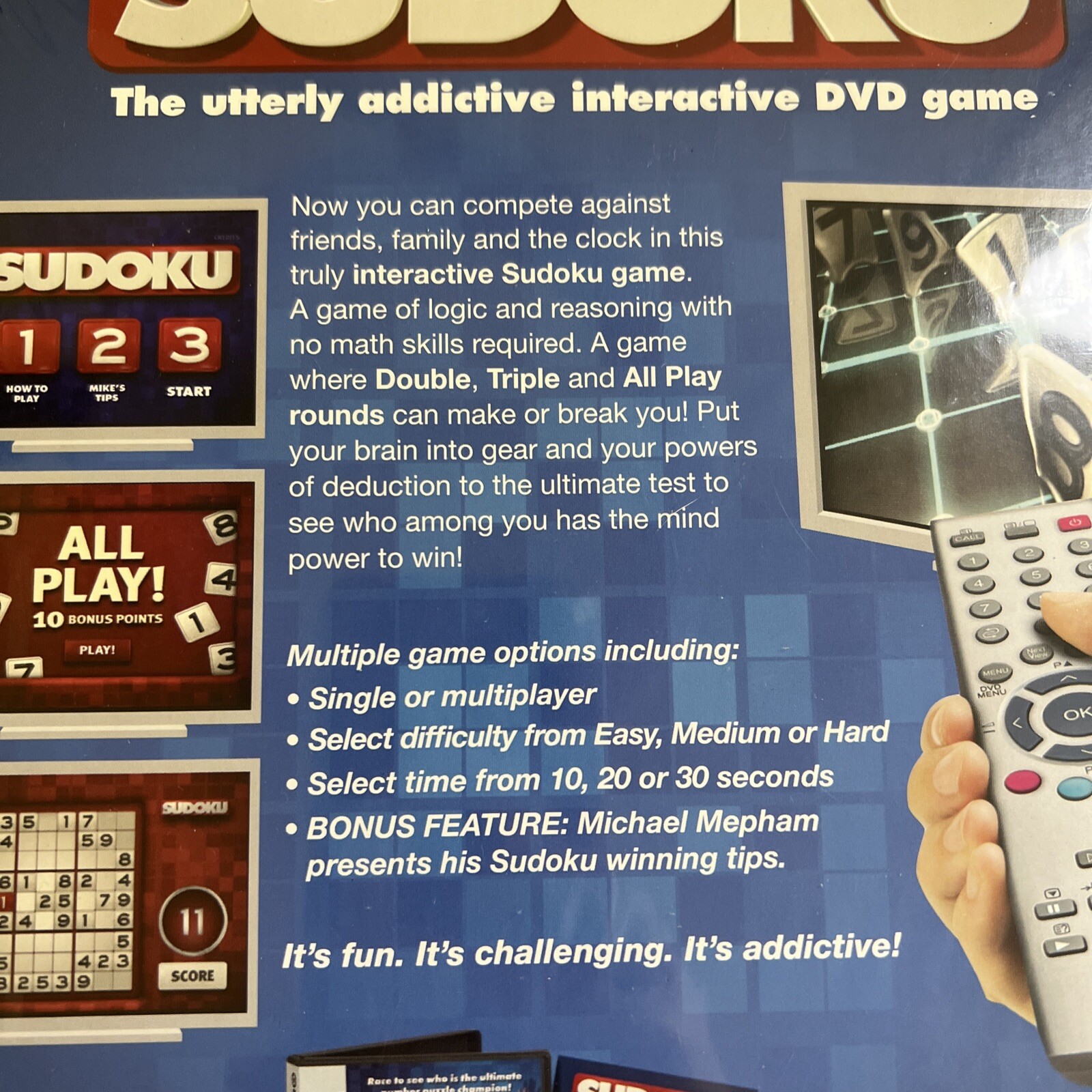 Sudoku DVD TV Game 2007 Imagination – Interactive – Ages 13+ Brand NEW Sealed