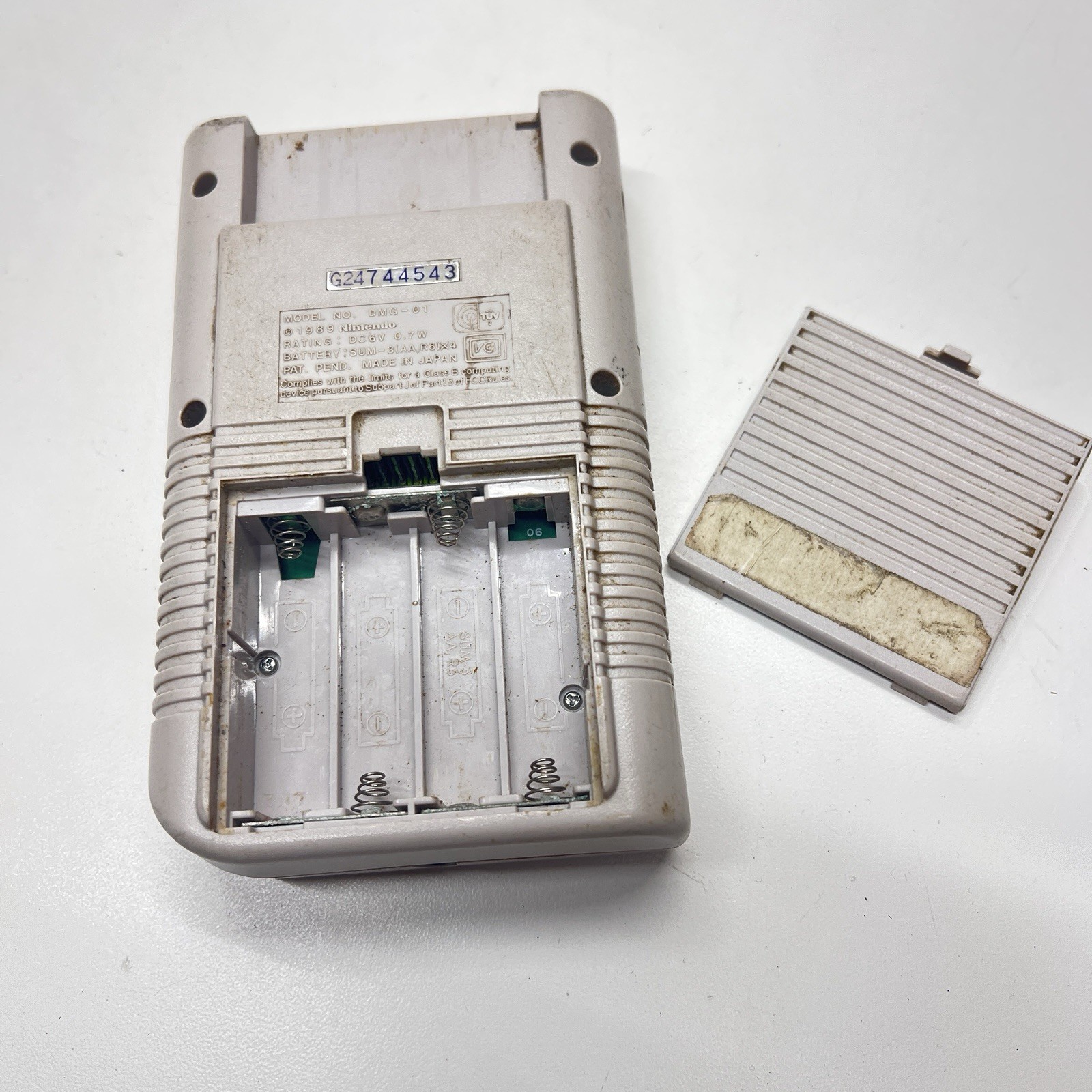 Nintendo Game Boy Launch Edition System Original GB Gray For Parts!
