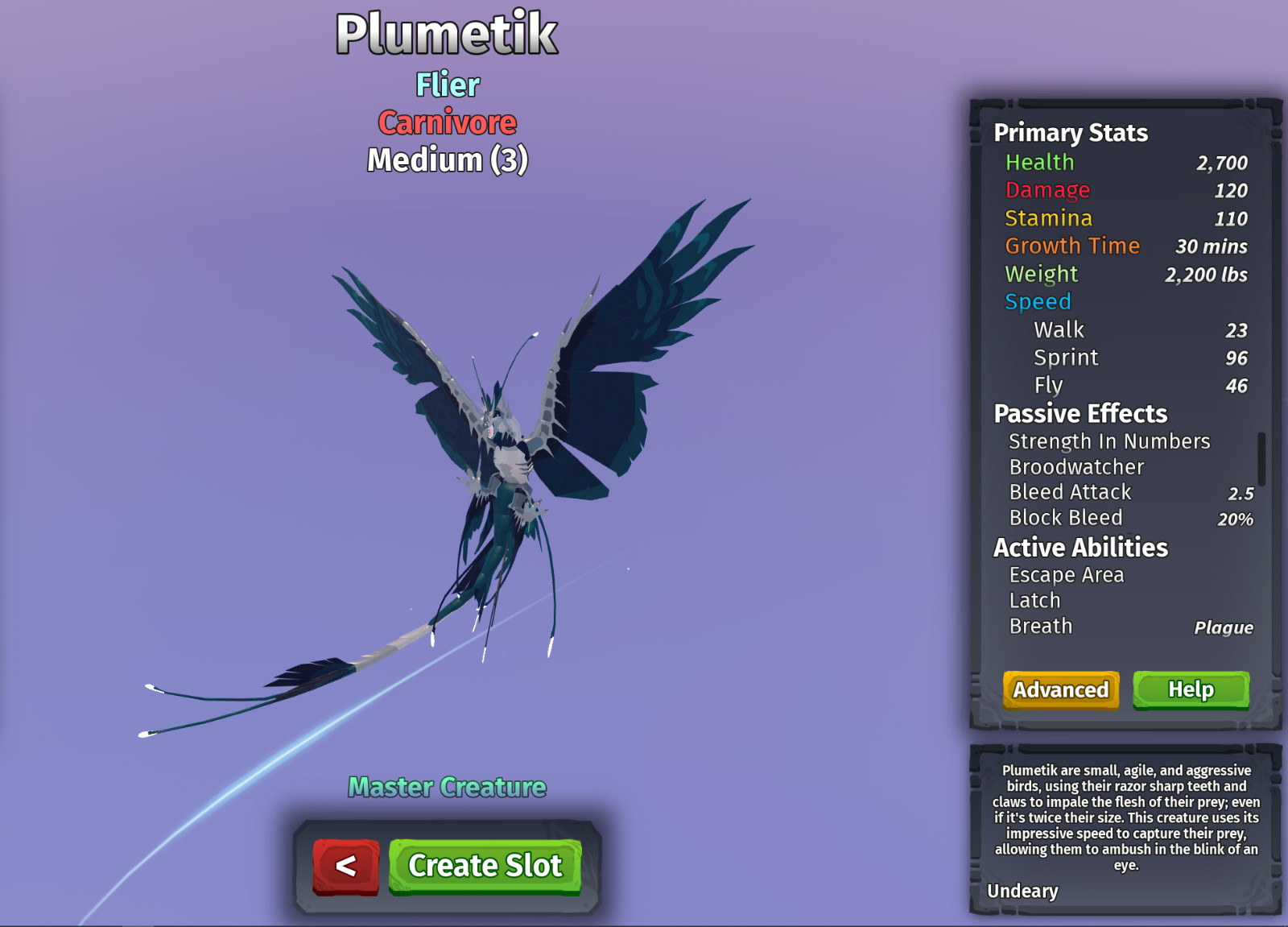 Plumetik Species | Creatures of Sonaria | Roblox