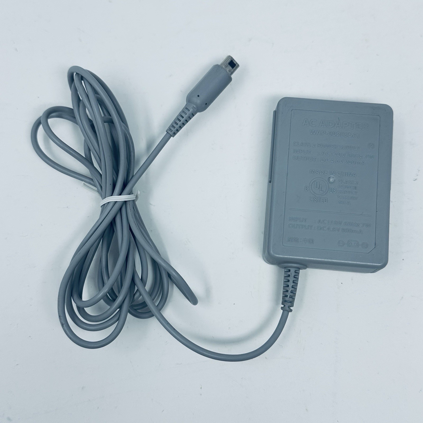 Nintendo WAP-002 3DS XL 3DS AC Adapter Charger Cable Cord Tested Authentic