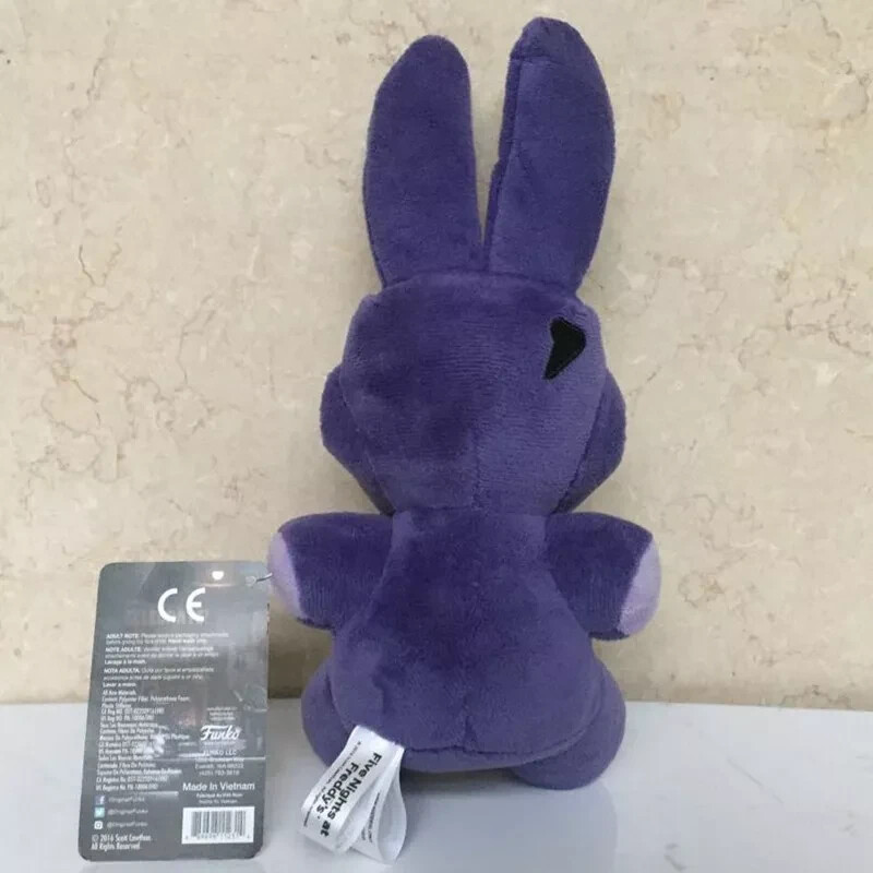 6″ FNAF FIVE NIGHTS AT FREDDY’S NIGHTMARE BONNIE PLUSH TOY kids gift doll