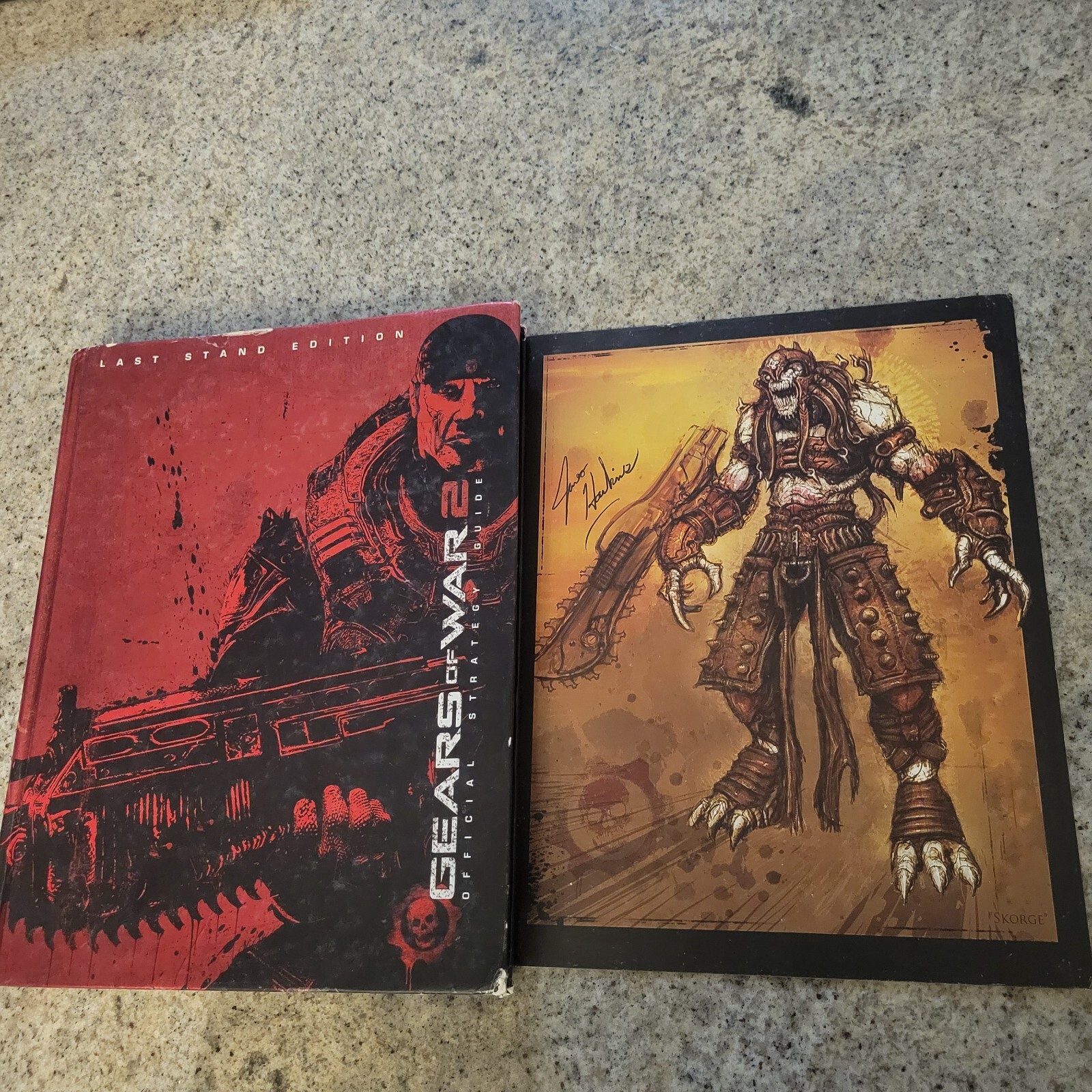 Gears Of War Official Hardcover Strategy Guide Last Stand Edition Skorge Print
