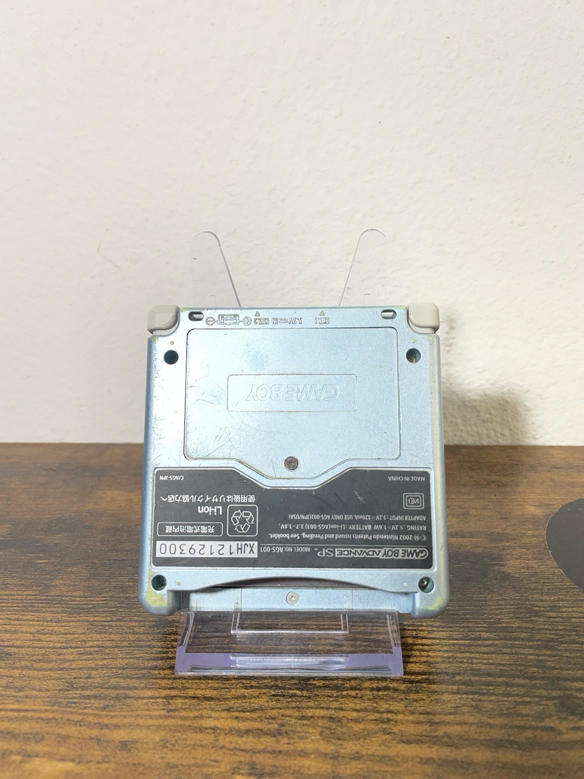 Game Boy Advance SP AGS-001 Blue NINTENDO Region Free 2003 Headphone Jack TESTED