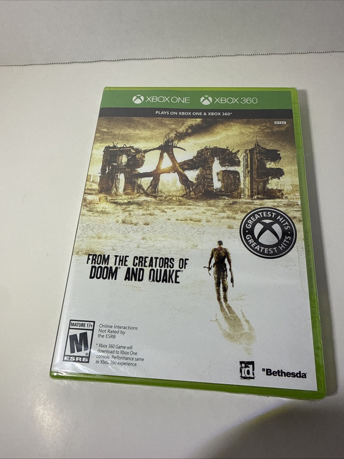 RAGE XBOX ONE & XBOX 360 Greatest Hits Factory Sealed