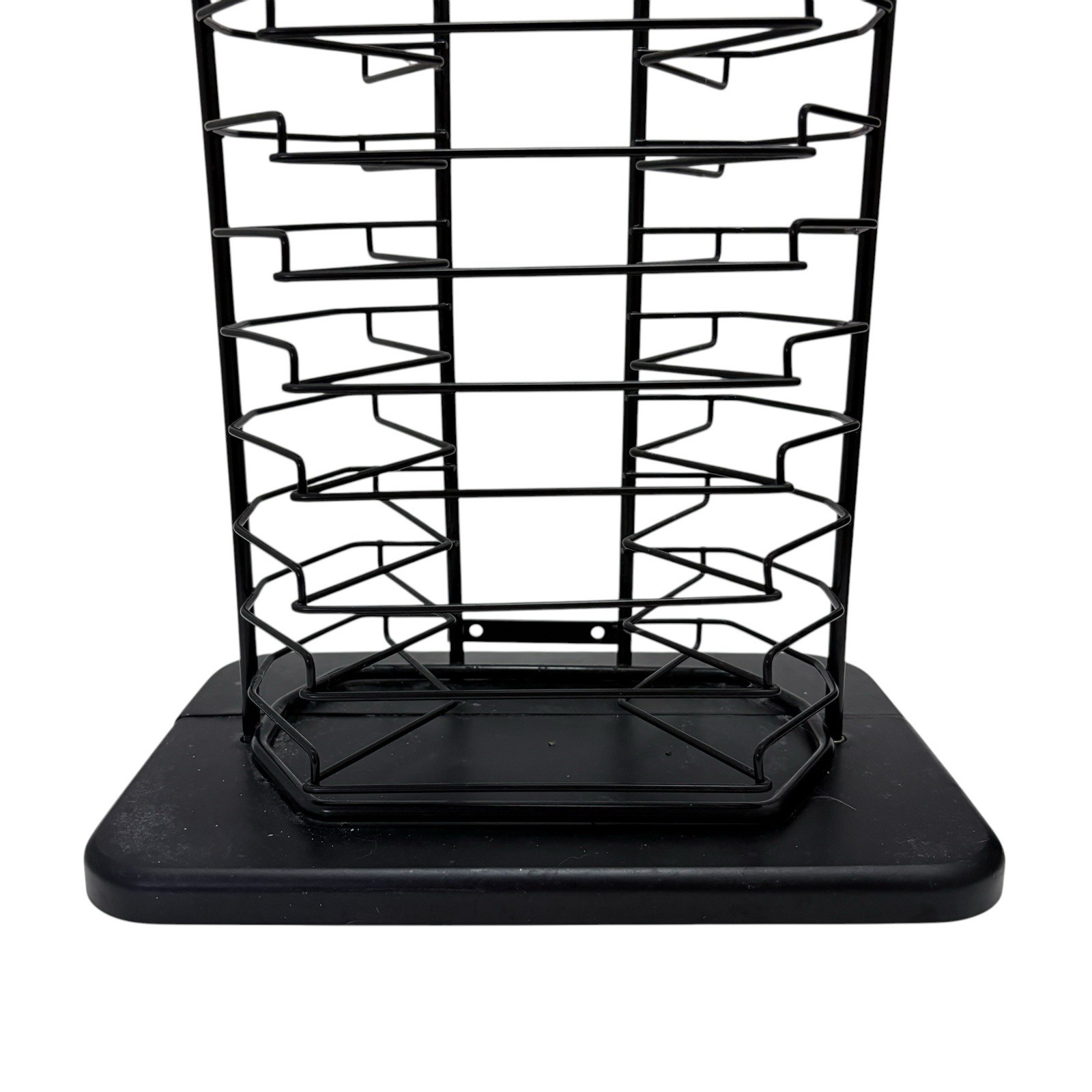 VTG Metal and Wood Freestanding Video Game Rack Holds 18 Games 22 inches Tall