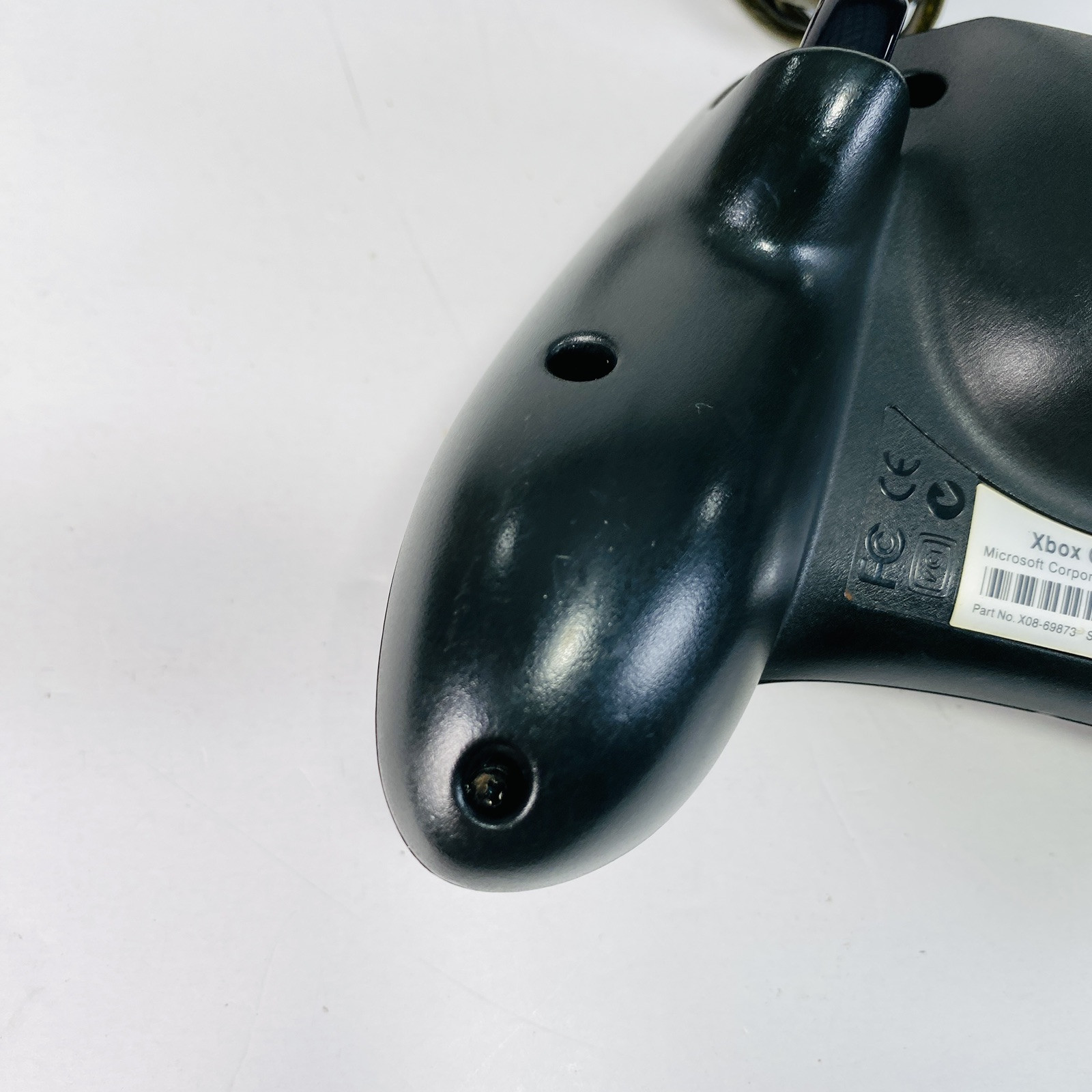 Original Xbox OEM Controller S Type Black X08-69873 w/ Breakaway Cable WORKS