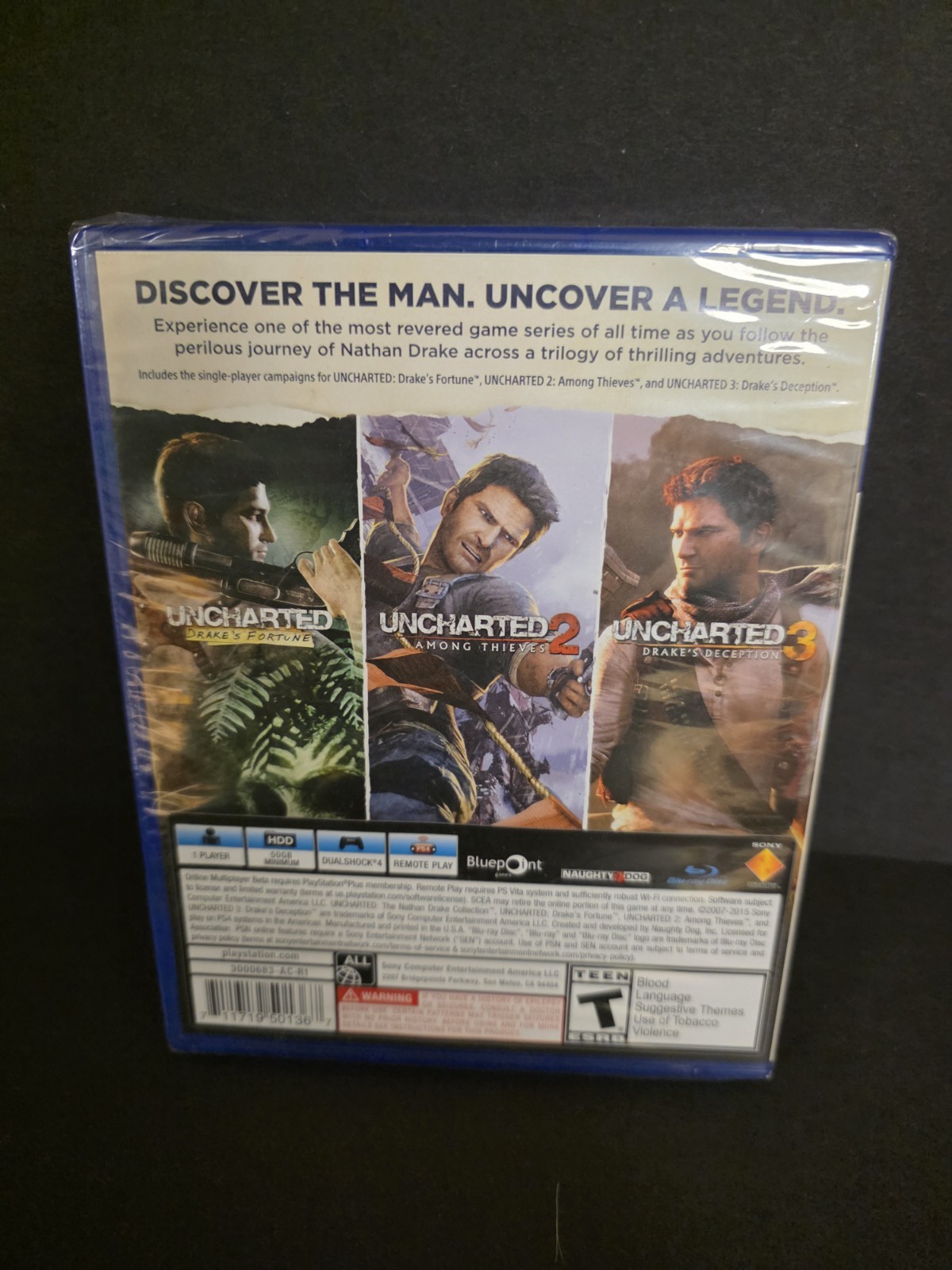 Uncharted: The Nathan Drake Collection PS4 (Brand New Factory Sealed US Version)
