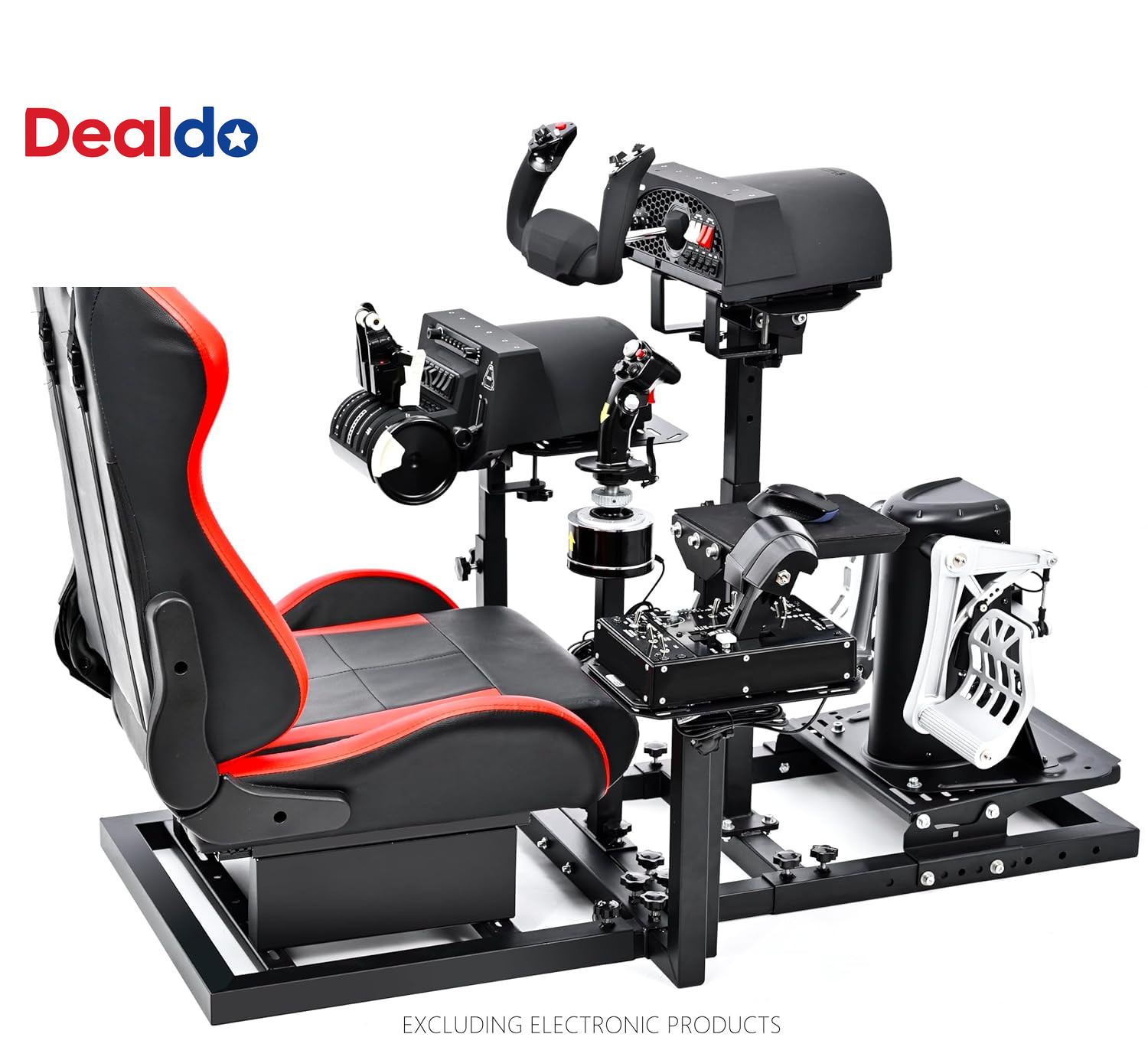 Modular Flight Racing Simulator Cockpit Adjustable Sim Rig No Seat