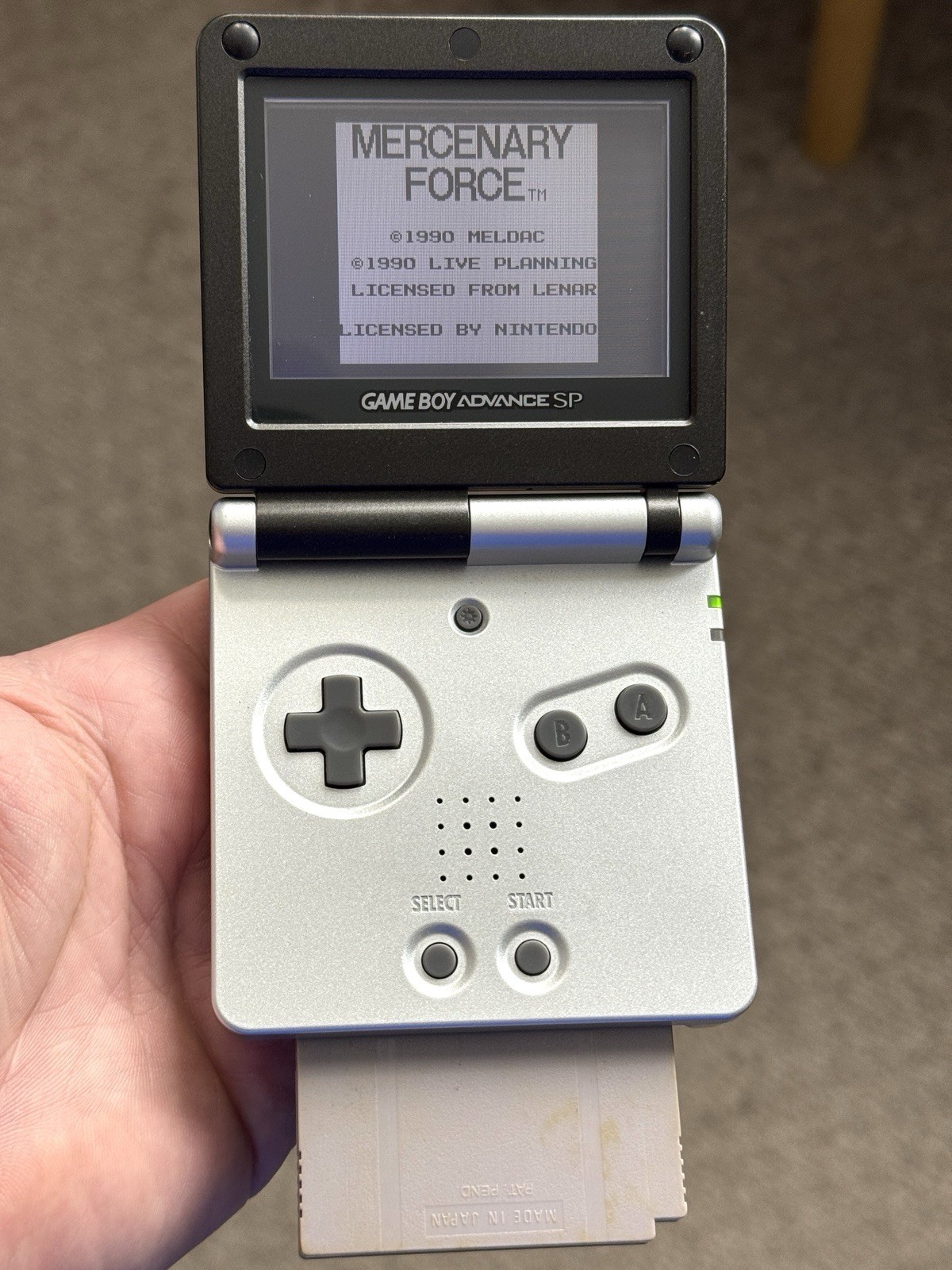 Mercenary Force (Nintendo Game Boy, 1990) Authentic, Cleaned Pins, Tested
