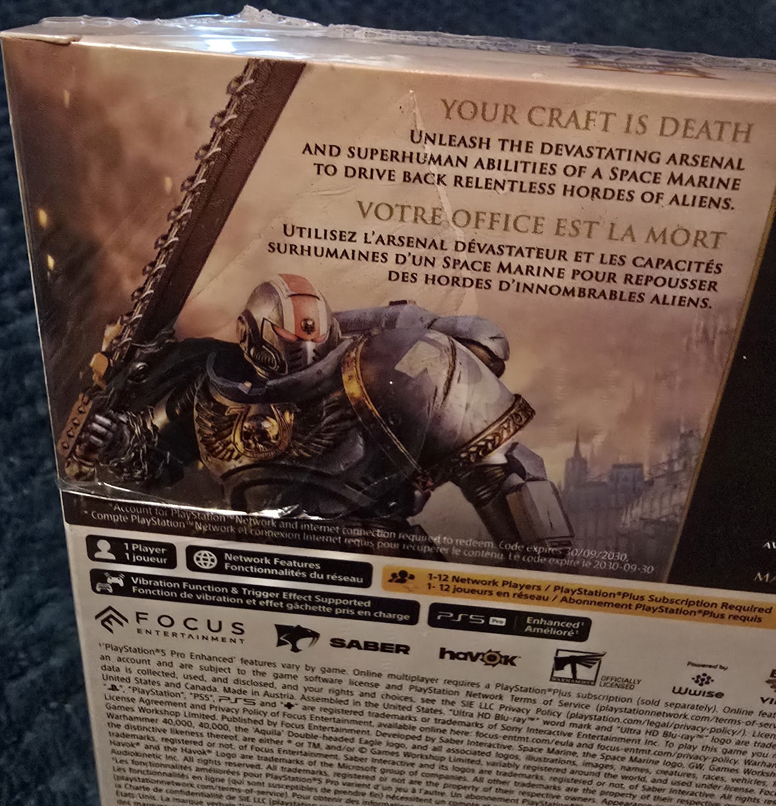 Warhammer 40,000 Space Marine 2 Ultima Limited Edition Exclusive Steel Book PS5