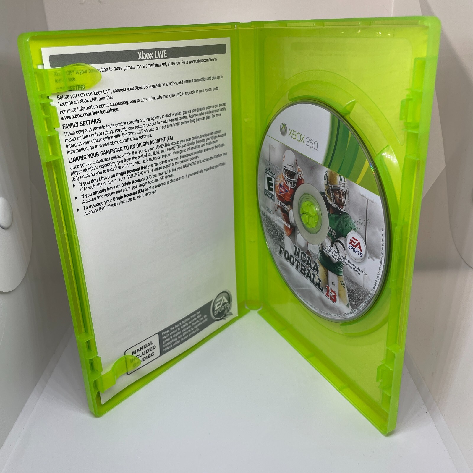 NCAA Football 13 (Microsoft Xbox 360, 2012) Complete NTSC-U/C
