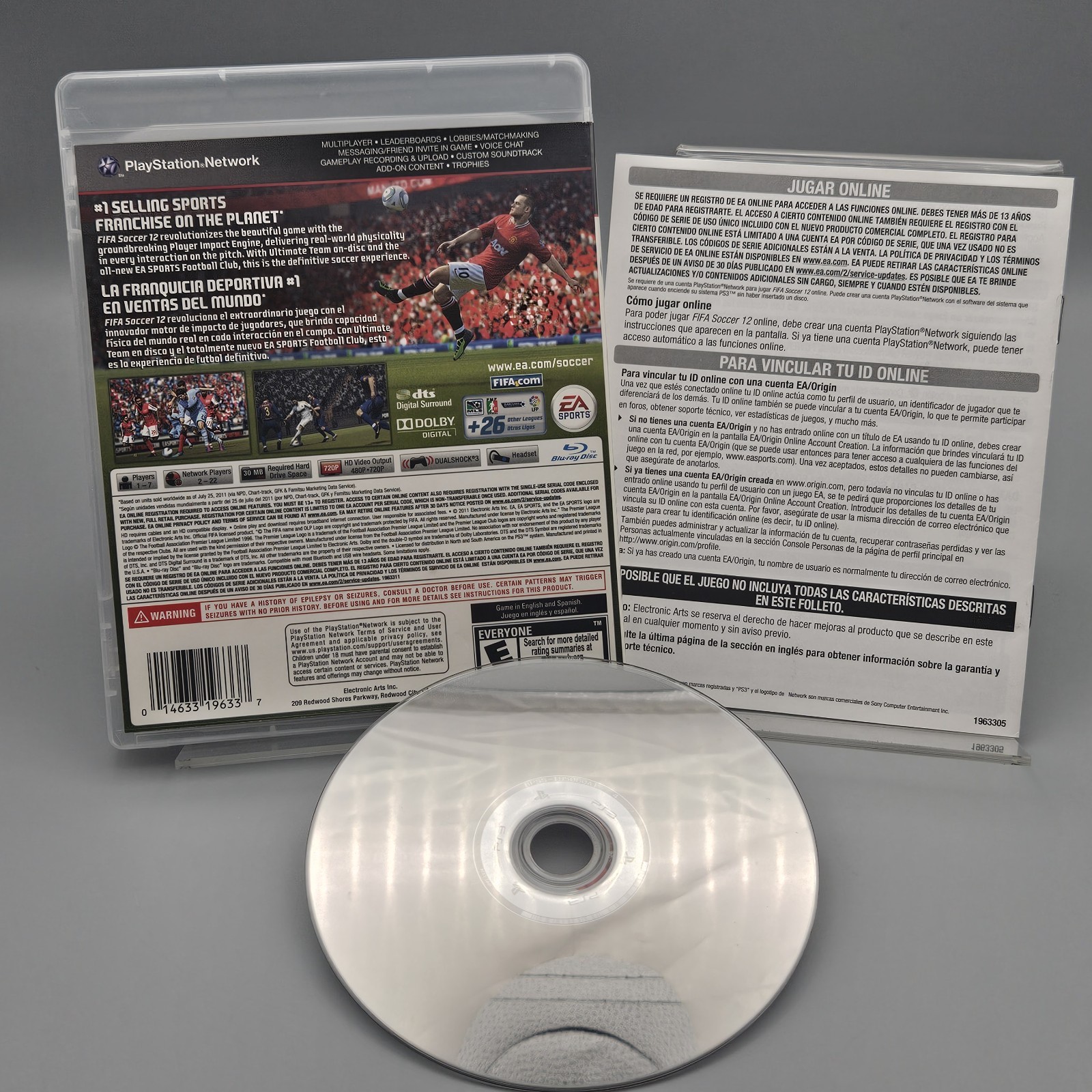 FIFA Soccer 12 PS3 Playstation 3 Complete Refurbished Excellent
