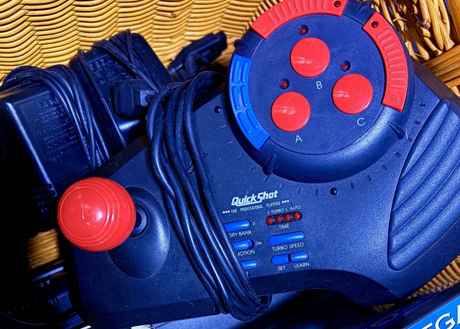 SEGA Genesis + Sega CD Bundle w 3 + Quick Shot Controllers, Games, Manual, Adapt