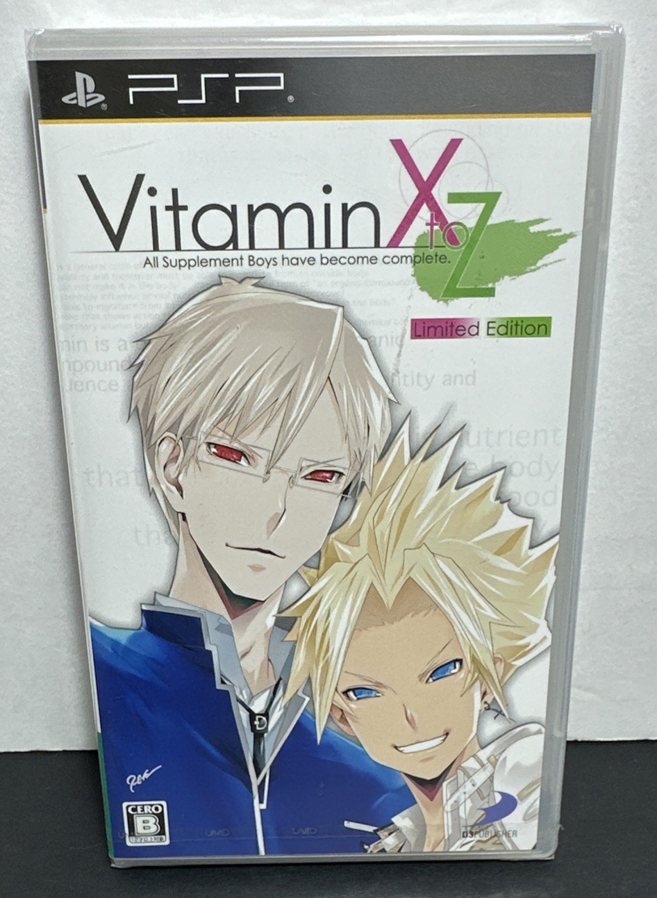 Vitamin X to Z Limited Edition PlayStation PSP Factory Sealed D3 Publisher 2011