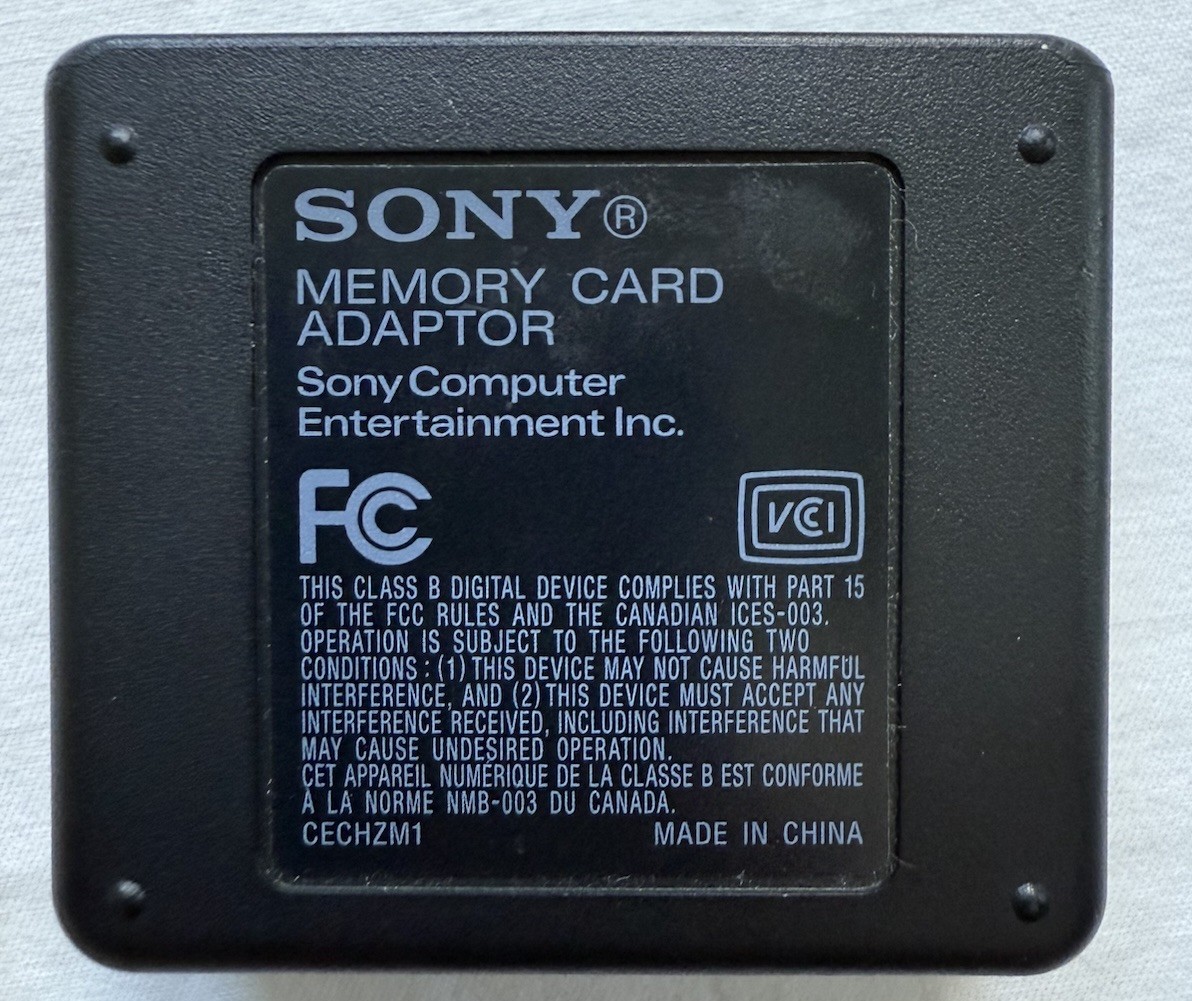 Sony Memory Card Adapter PS1/PS2 Cards For PS3 Playstation 3 CECHZM1 Cord OEM