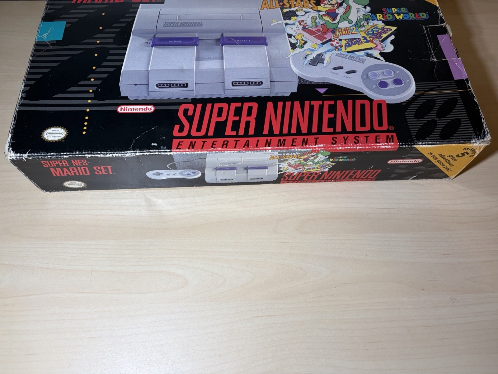Super Nintendo SNES Console Super Mario All Stars – Complete – Mint Condition