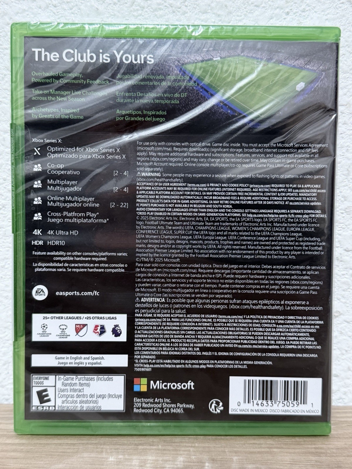 EA Sports FC 26 – Microsoft Xbox Series X|S Factory Sealed