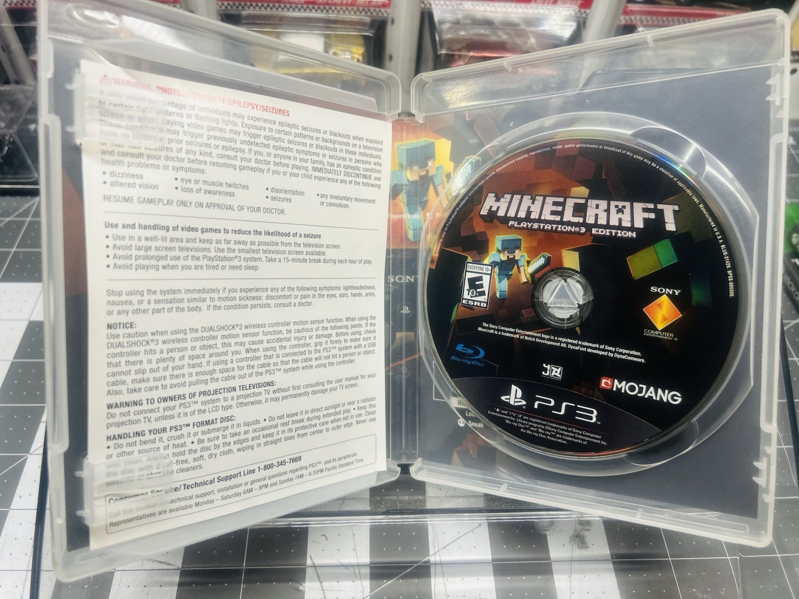 Minecraft – PlayStation 3 Edition, PS3, Manual & Case, Mojang, 2014