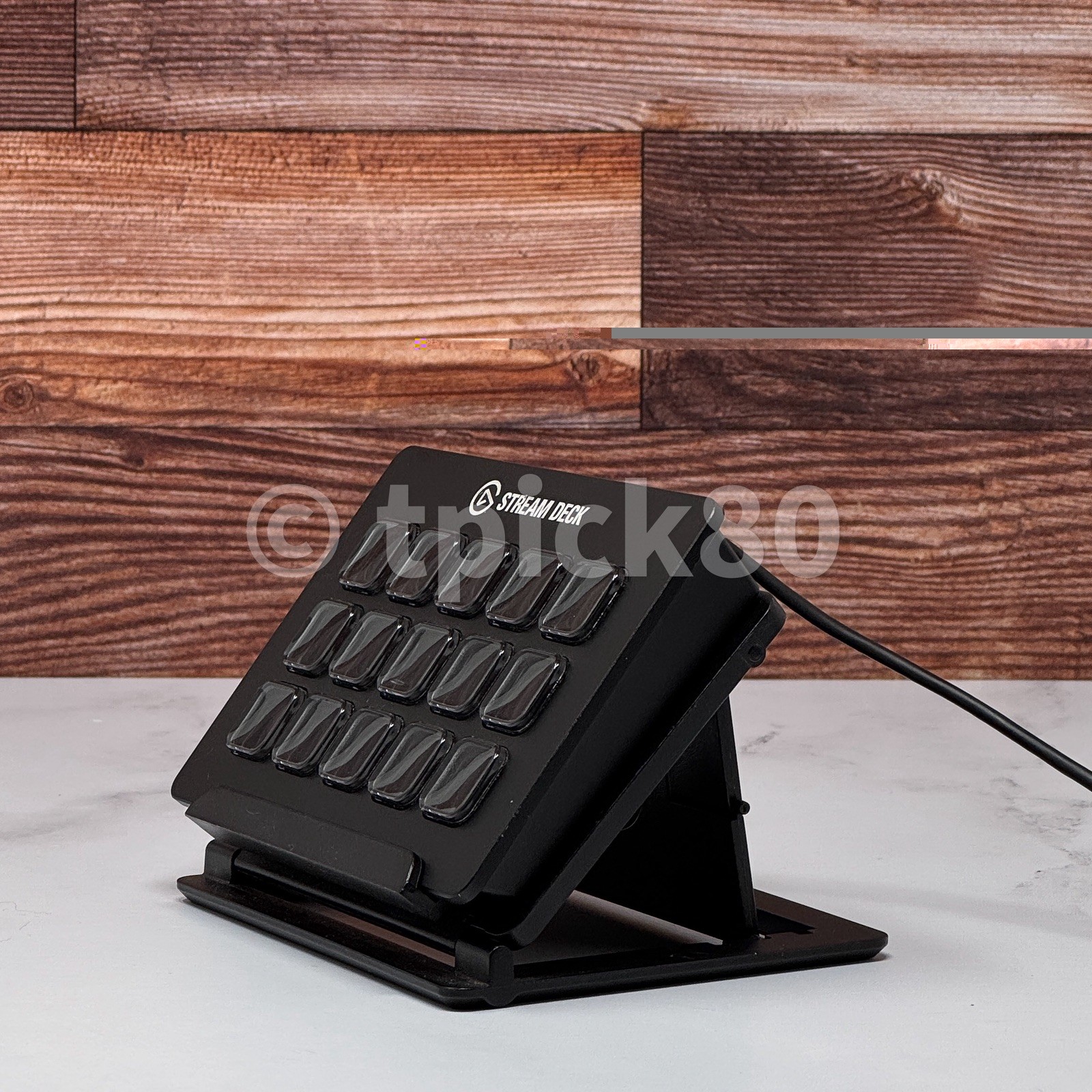 Elgato Stream Deck Live Content Creation Controller w/ Stand – Black, 15 Keys
