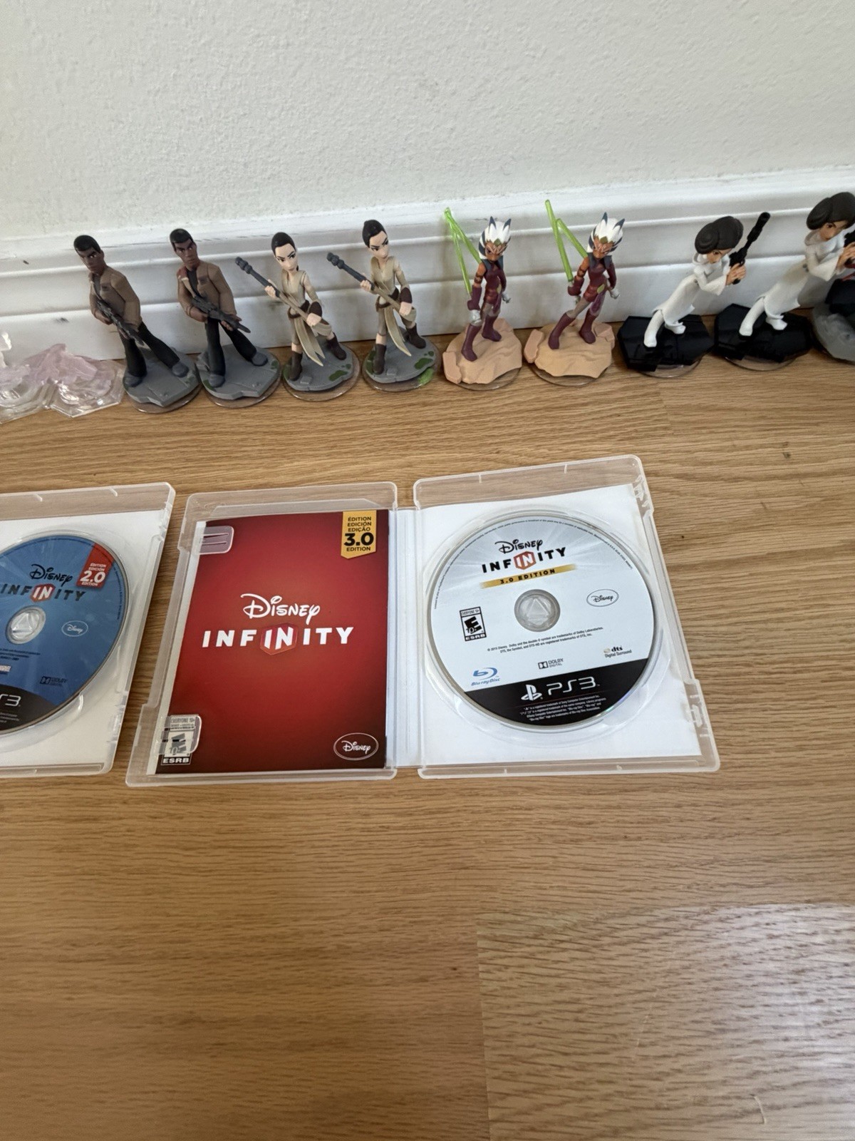 Disney Infinity PS3 Games 1.0 2.0 3.0 & Interactive Character Figure Pack Lot