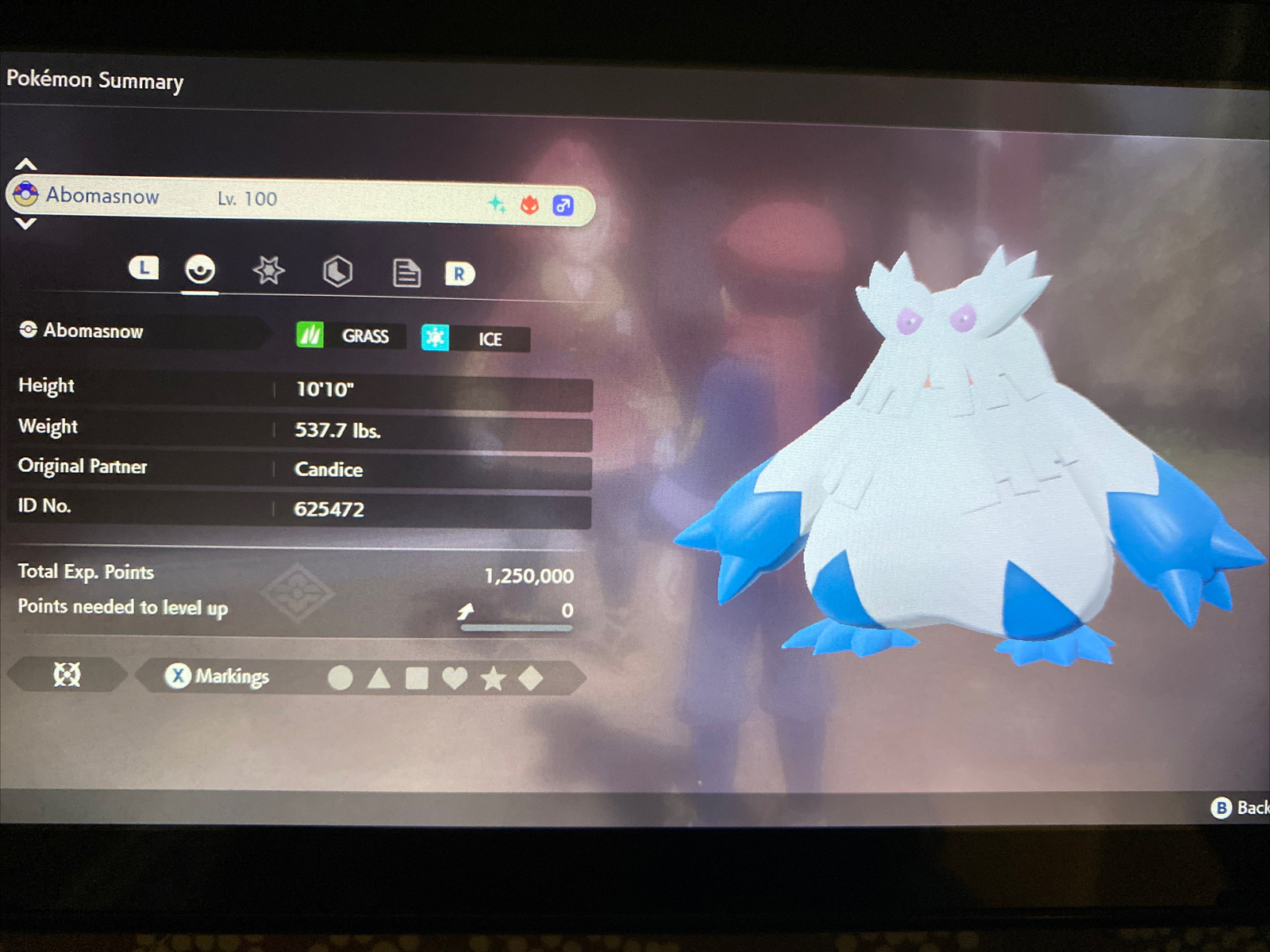 Pokemon Legends Arceus Shiny Abomasnow Alpha Max Effort Fast Delivery