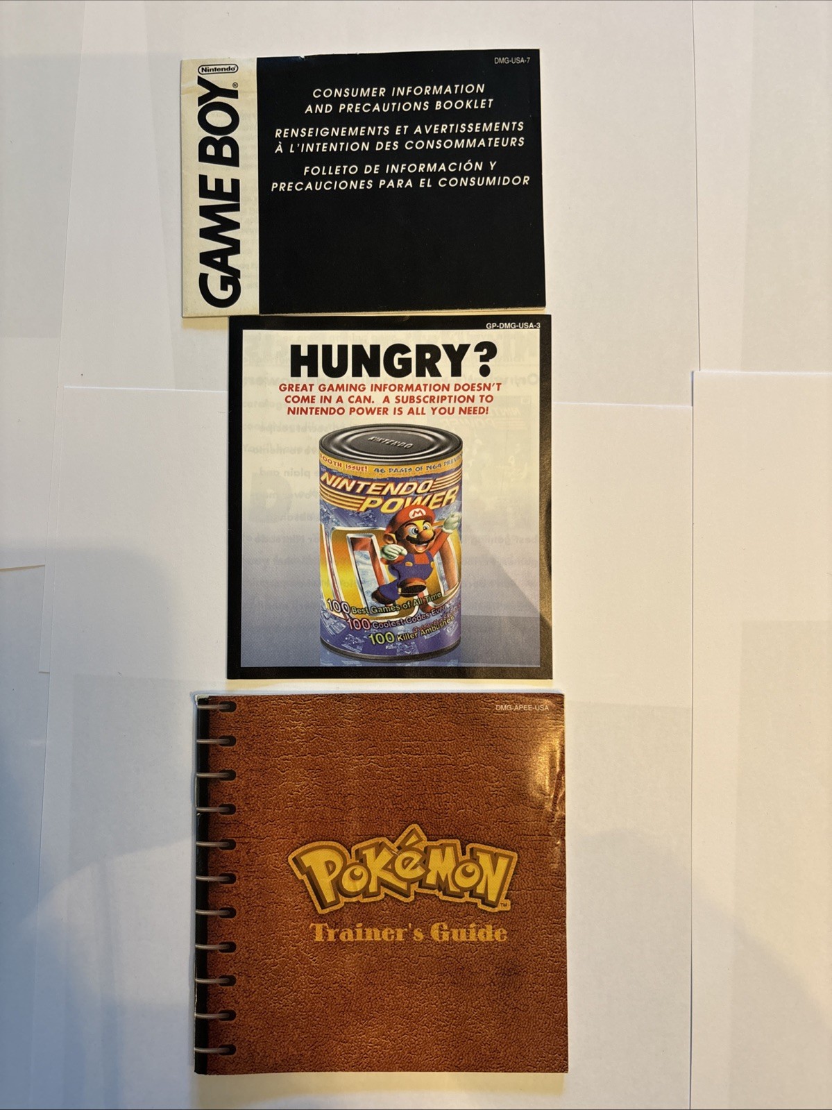 Pokemon RED BLUE YELLOW Authentic Complete in Box CIB Nintendo GAMEBOY
