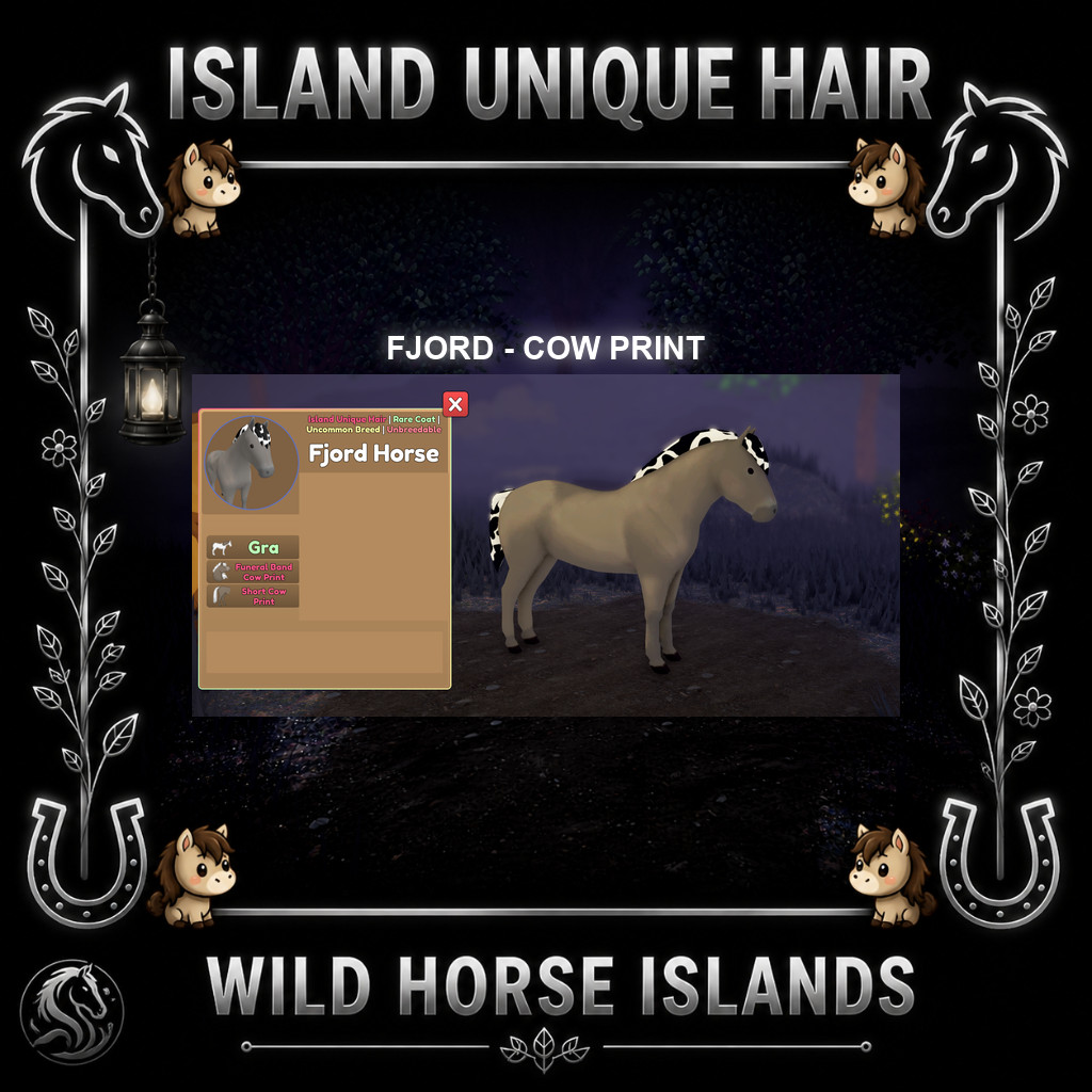 Wild Horse Islands – Fjord RC/SIUC Horse IUH Island Unique Hair Choose Hair