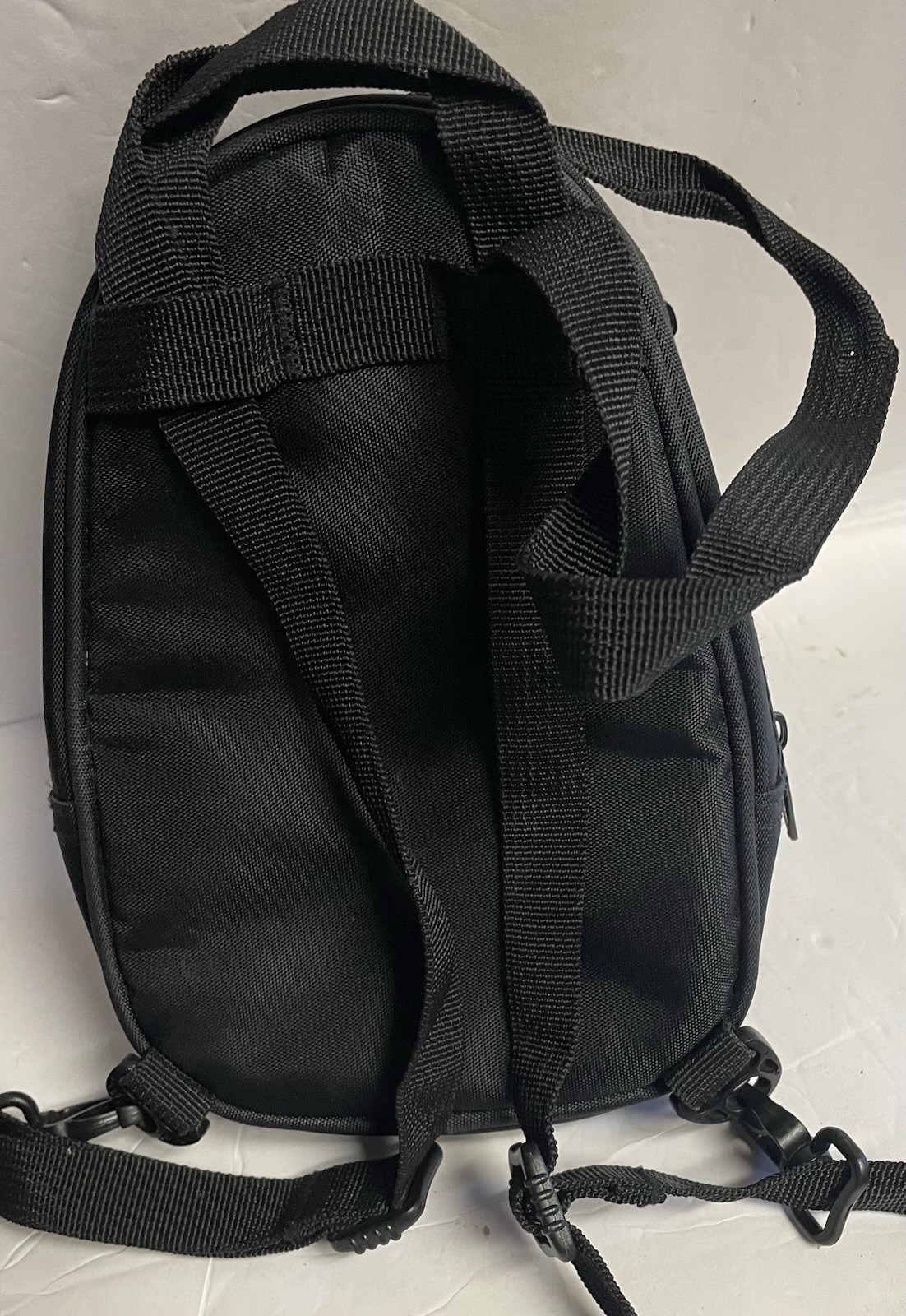 Nintendo Gray and Black Mini Backpack with Embroidered Mario