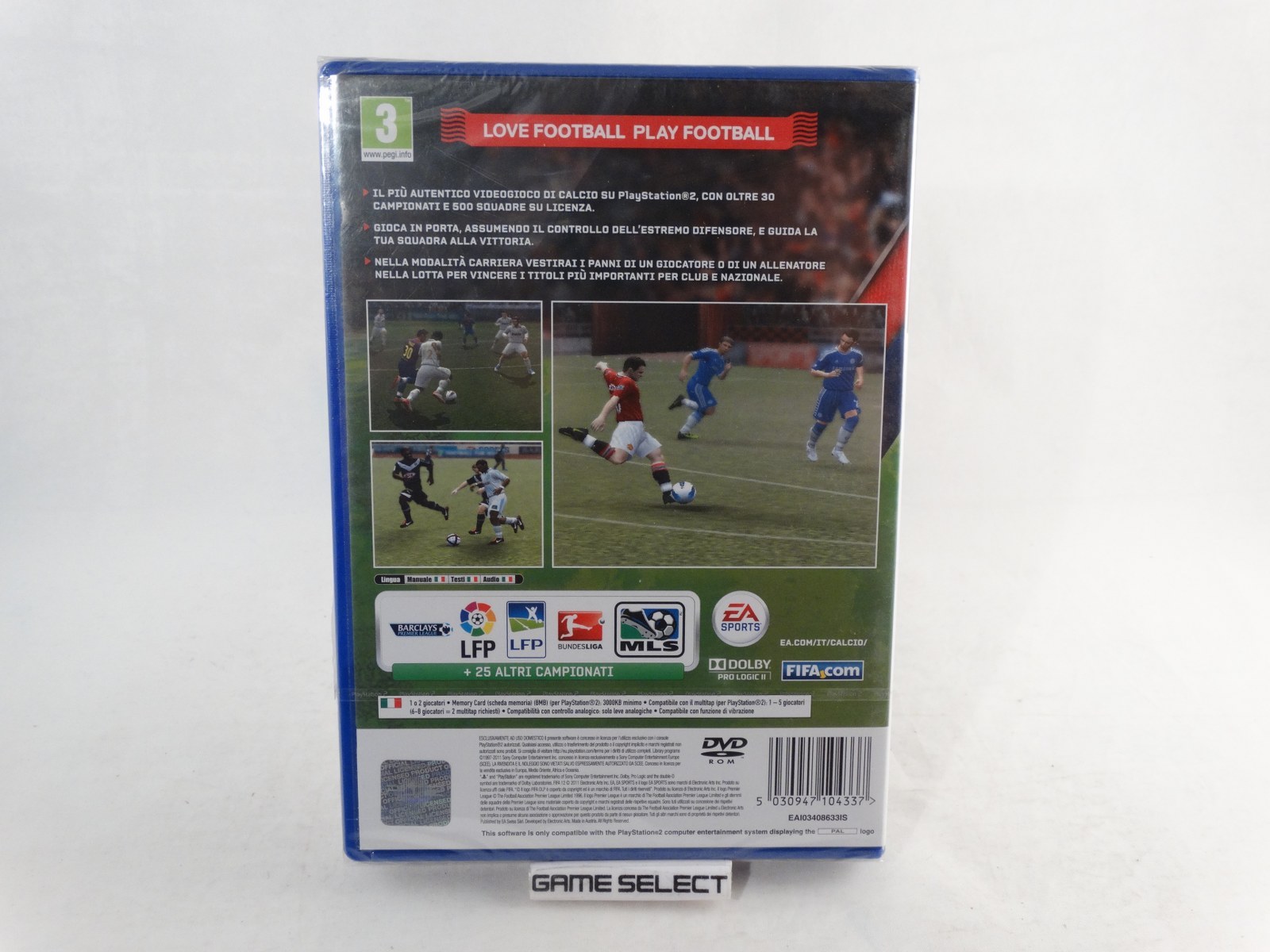 FIFA 12 2012 PS2 PlayStation 2 PAL Italy Italian Sealed New Original