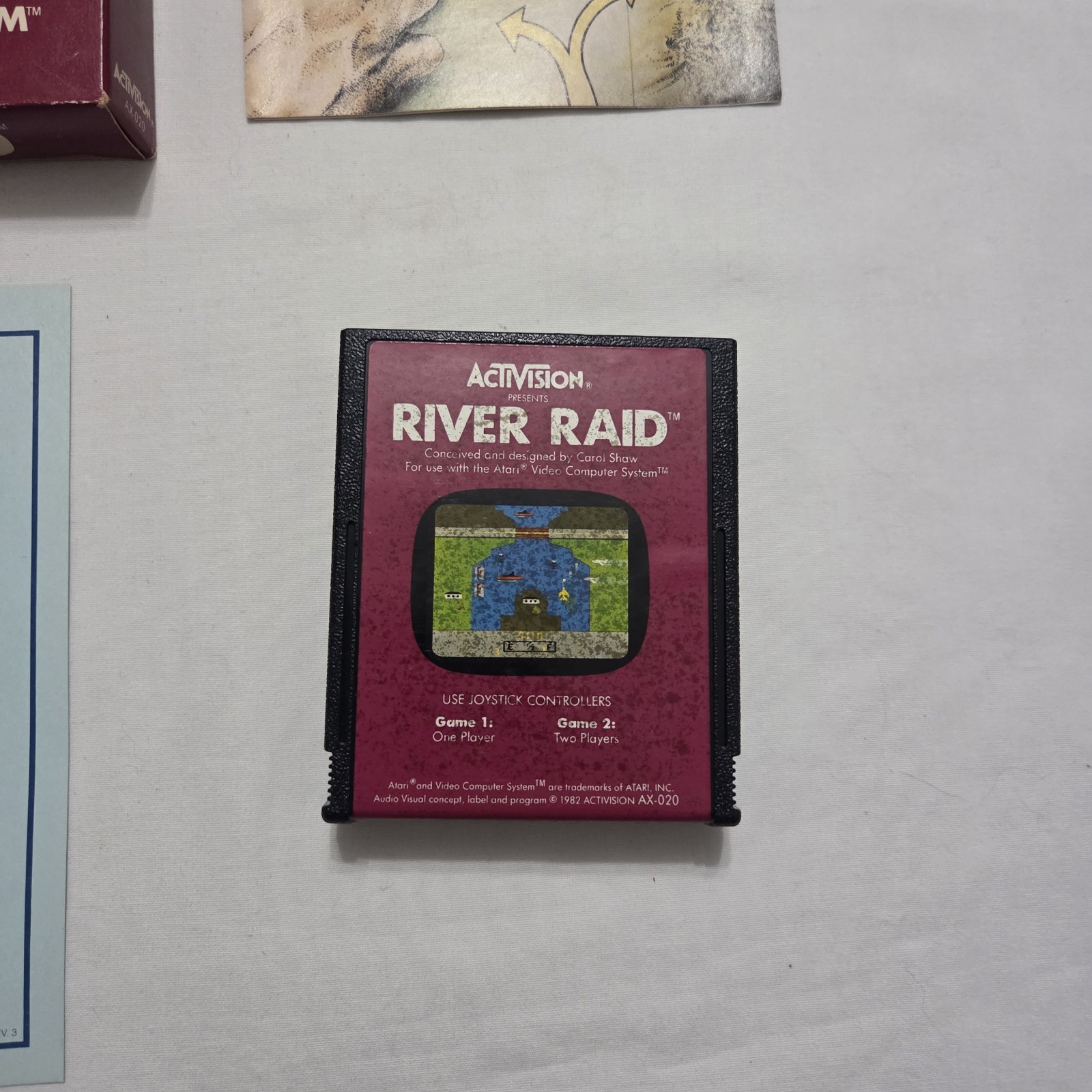 River Raid (Atari 2600, 1982) Complete In Box CIB w/ Manual & Paperwork