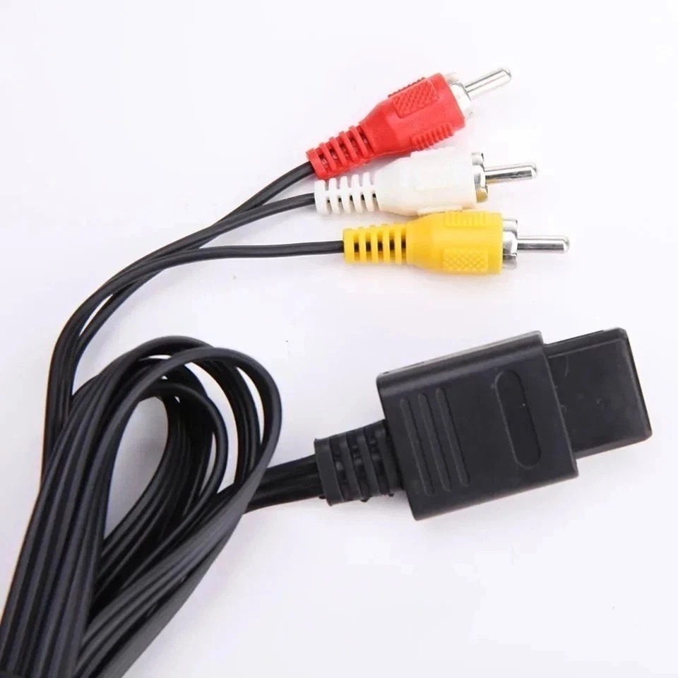 AV TV Audio Video Stereo Cable Cord For Nintendo 64 N64 SNES Gamecube 6FT