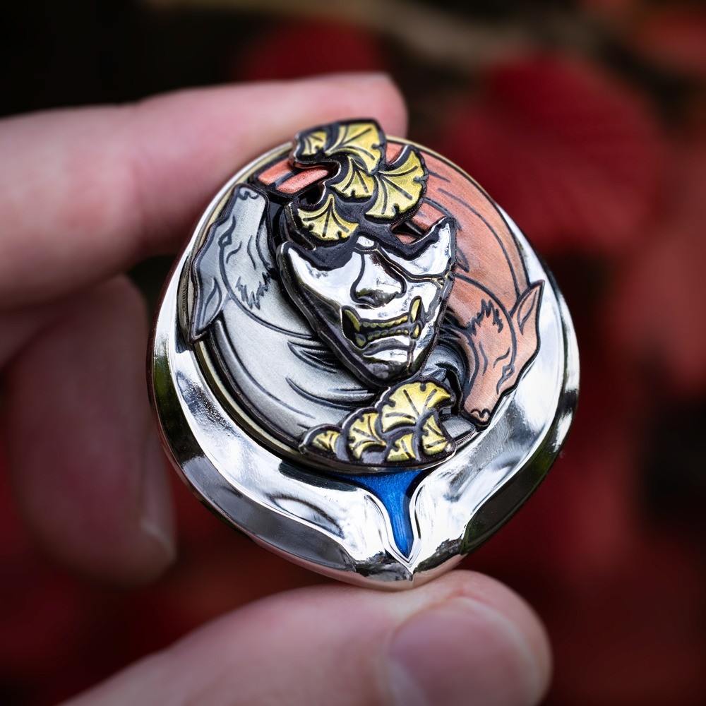 Ghost of Yōtei Legendary Onryō Platinum Trophy Pin Ghost Rewards Atsu NEW SEALED