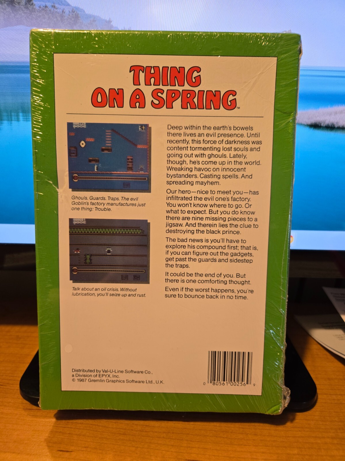 Vintage 1987 Thing On A Spring (Commodore 64/128 Video Game) NEW, Sealed
