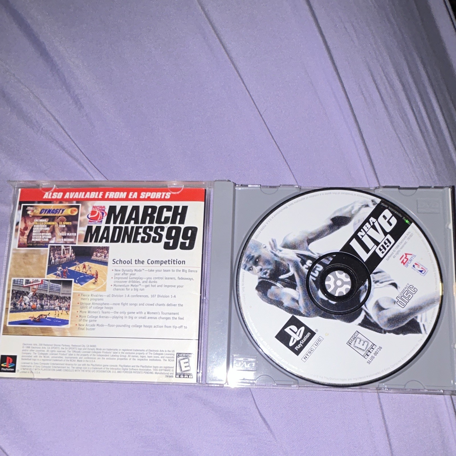 EA Sports NBA Live 99 PS1 E Everyone NTSC-U/C US/CA 1999 NBA Live Series