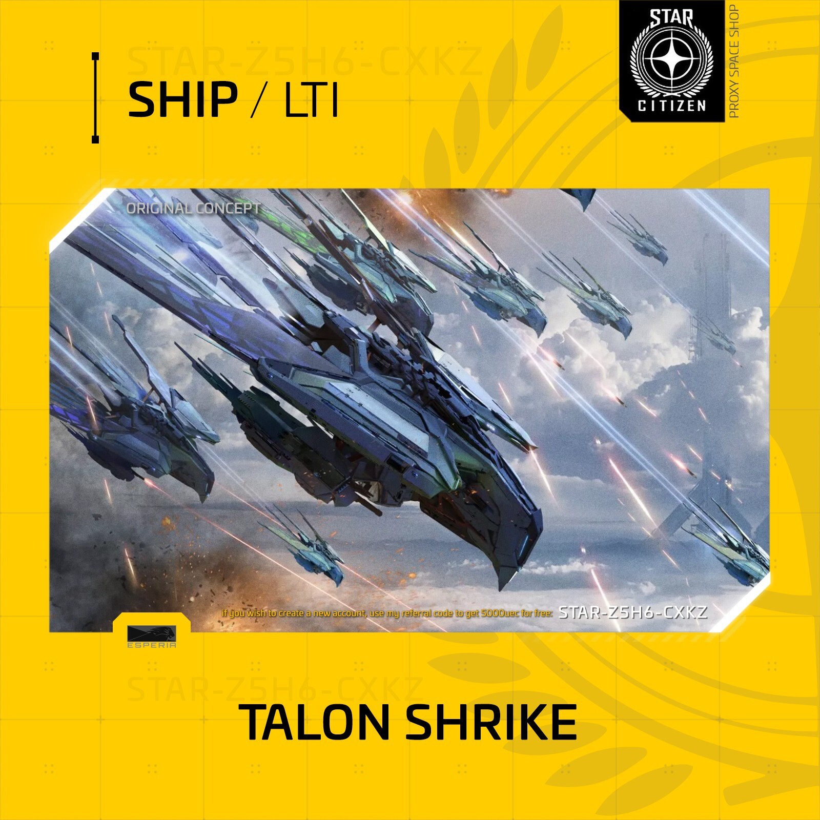 Star Citizen – ESPERIA TALON SHRIKE – LTI – Original Concept