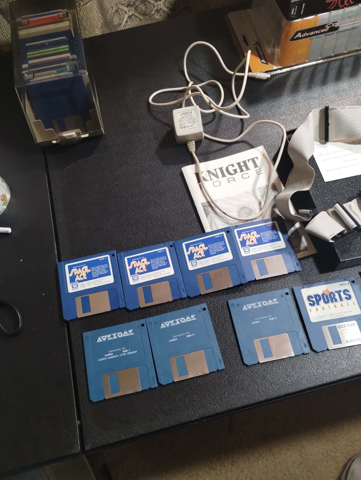 Amiga games lot, boxes and boxed game