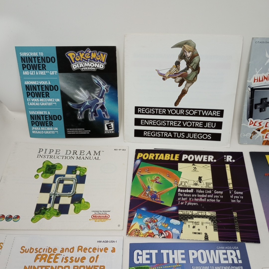 Lot Of 82 Nintendo INSERTS (Some Manuals & Posters) SEE PICS!!